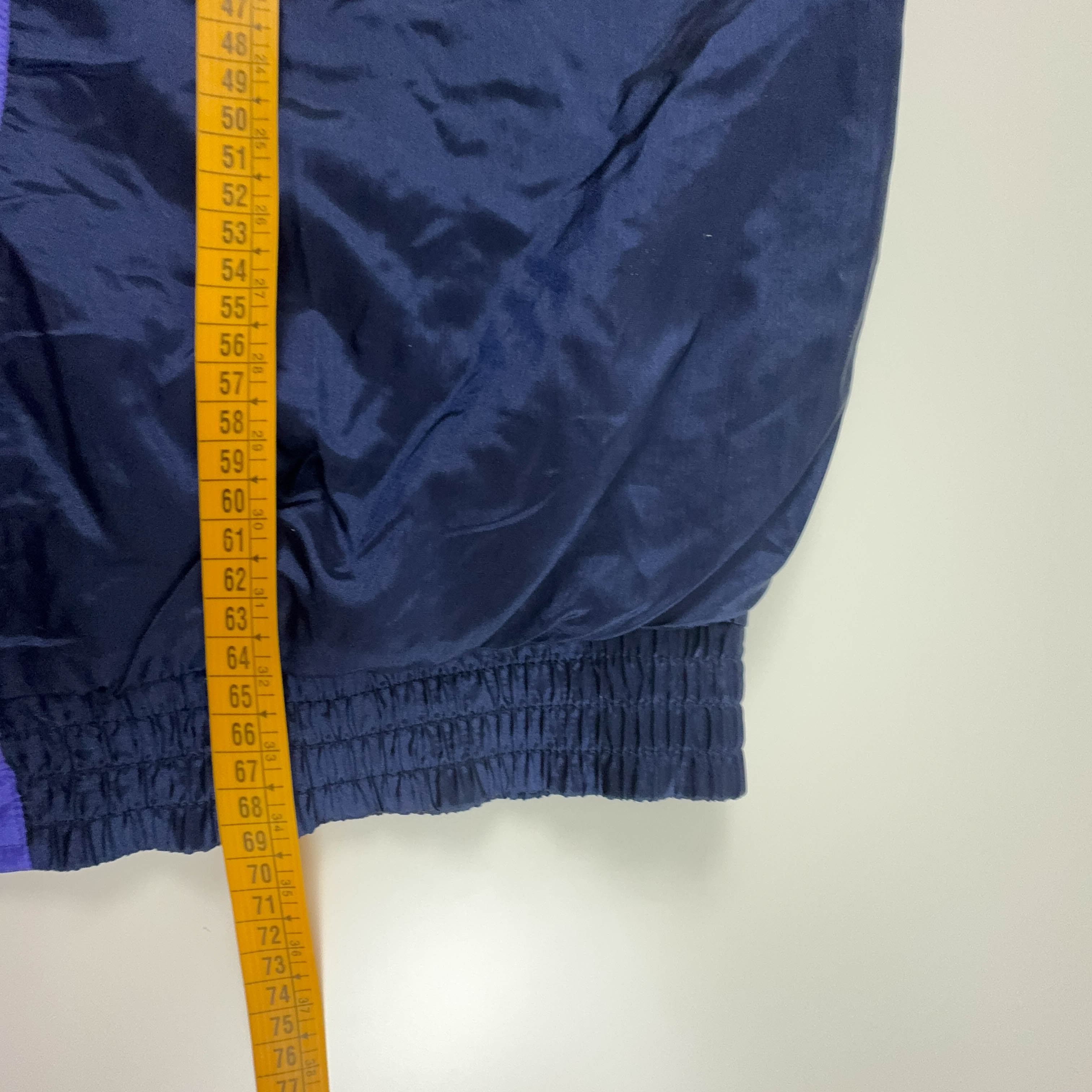 Giacca a vento Nike Vintage blu e verde con zip anni 90 - Taglia XL uomo