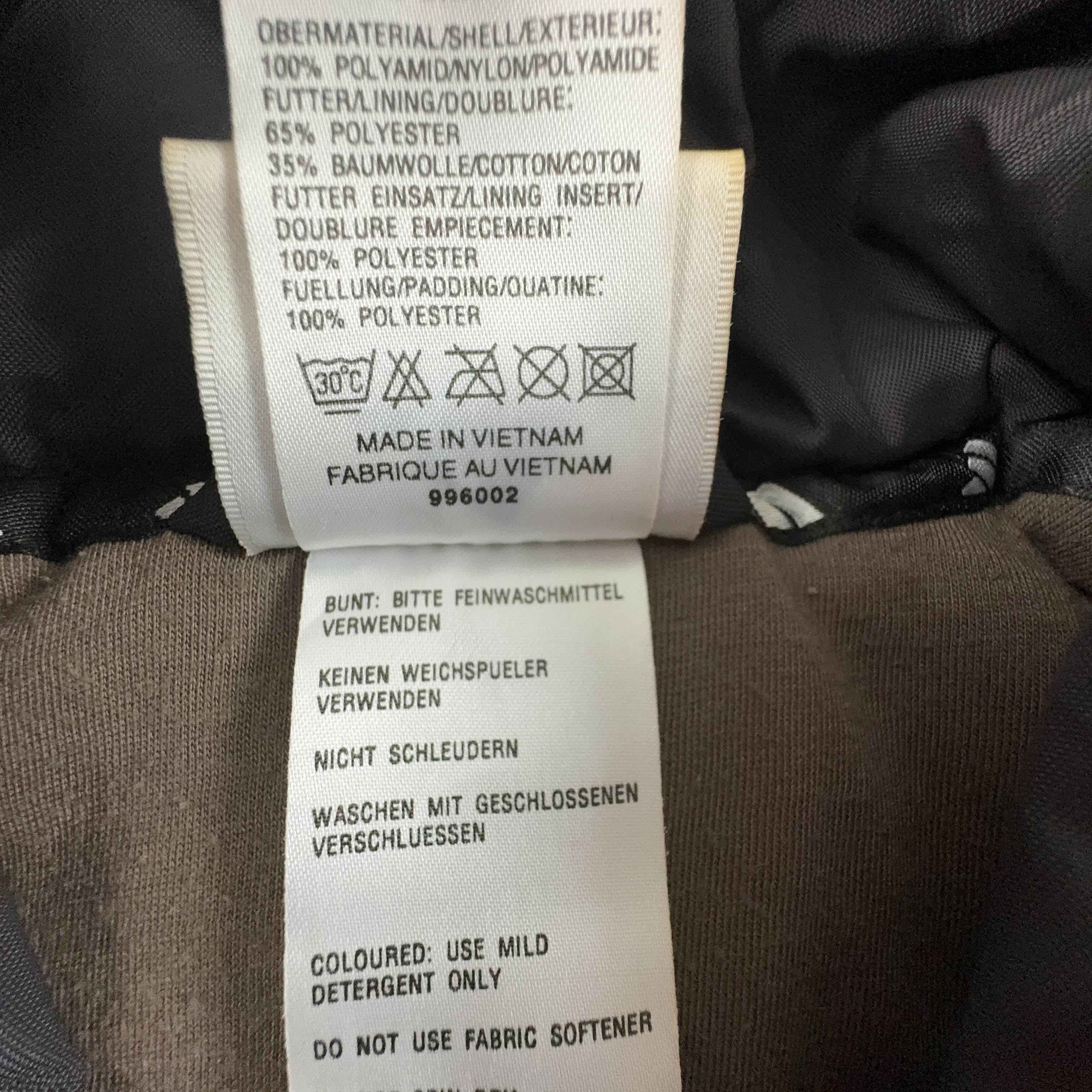 Giacca a vento Adidas Vintage grigio con zip anni 90 - Taglia D4 F168 uomo