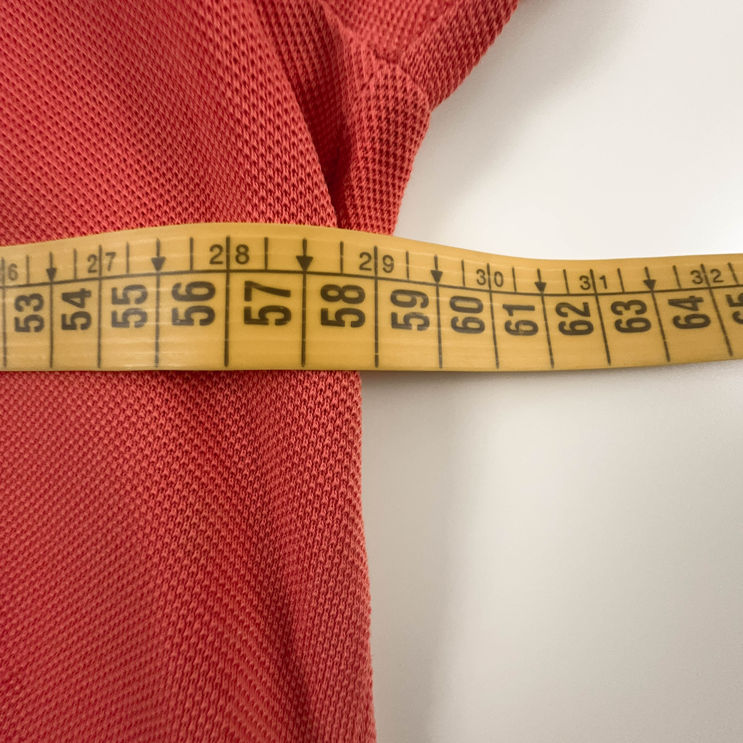 Polo Lacoste arancione a tinta unita - Taglia 6 uomo