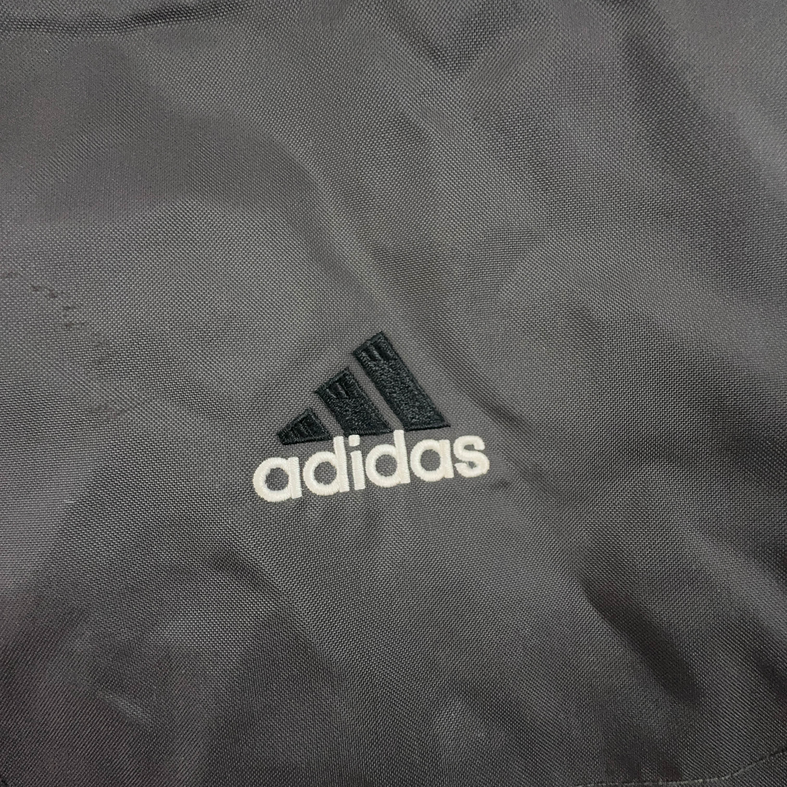 Giacca a vento Adidas Vintage grigio con zip anni 90 - Taglia D4 F168 uomo