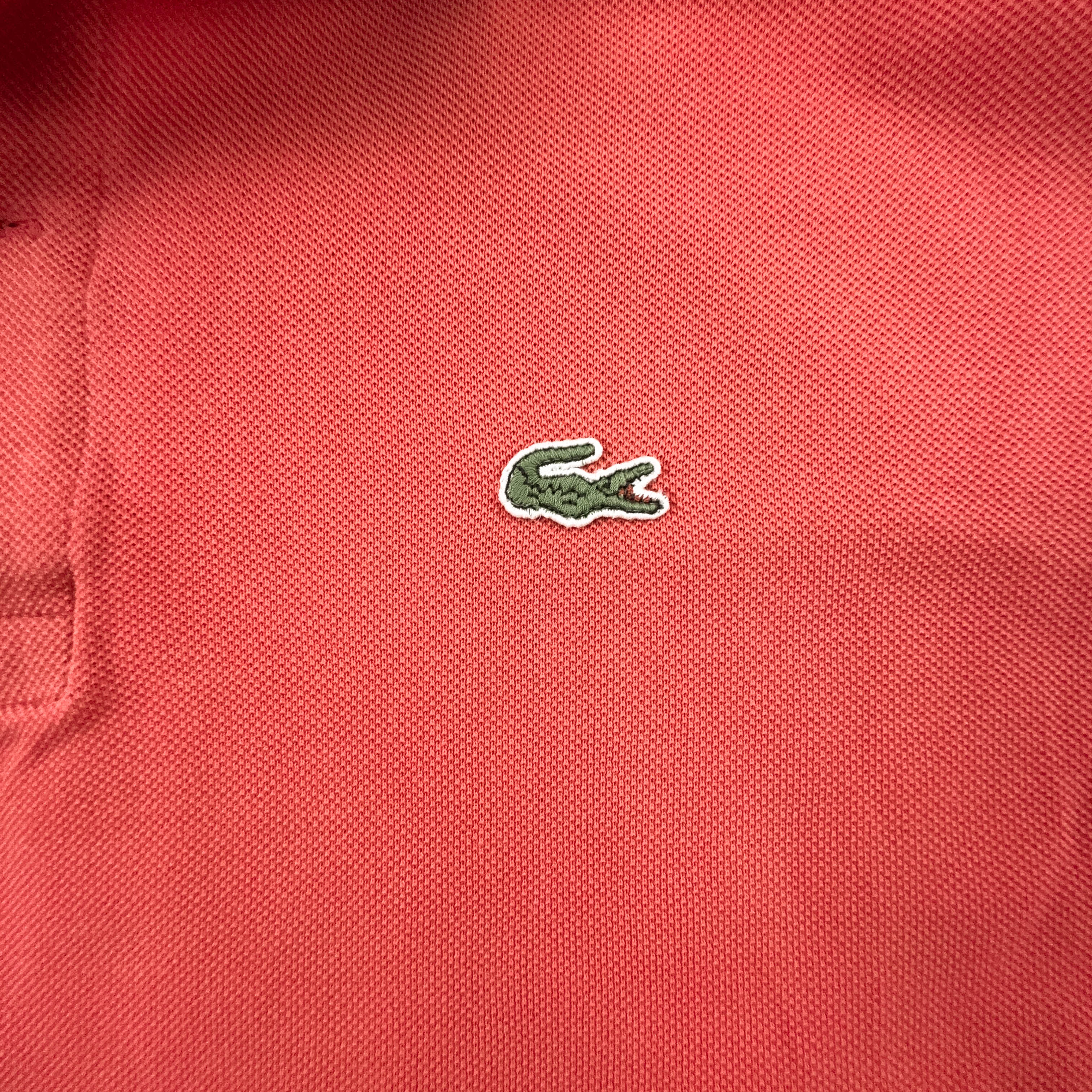 Polo Lacoste arancione a tinta unita - Taglia 6 uomo