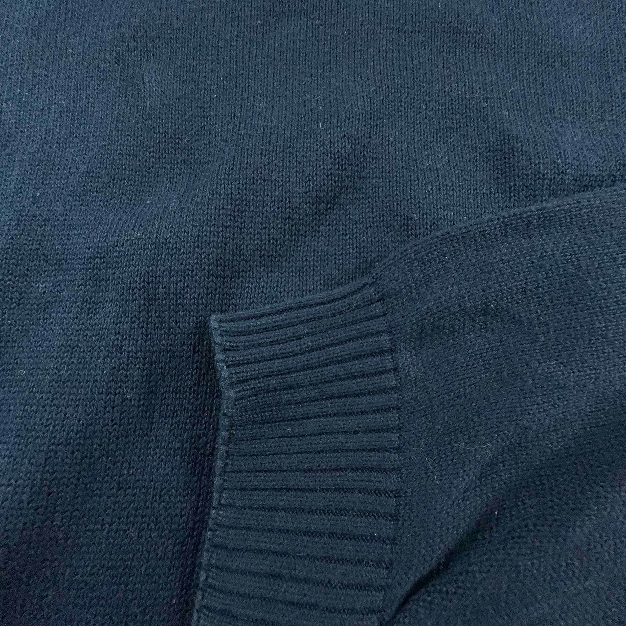 Maglione Lacoste blu scuro a girocollo tinta unita - Taglia XL uomo