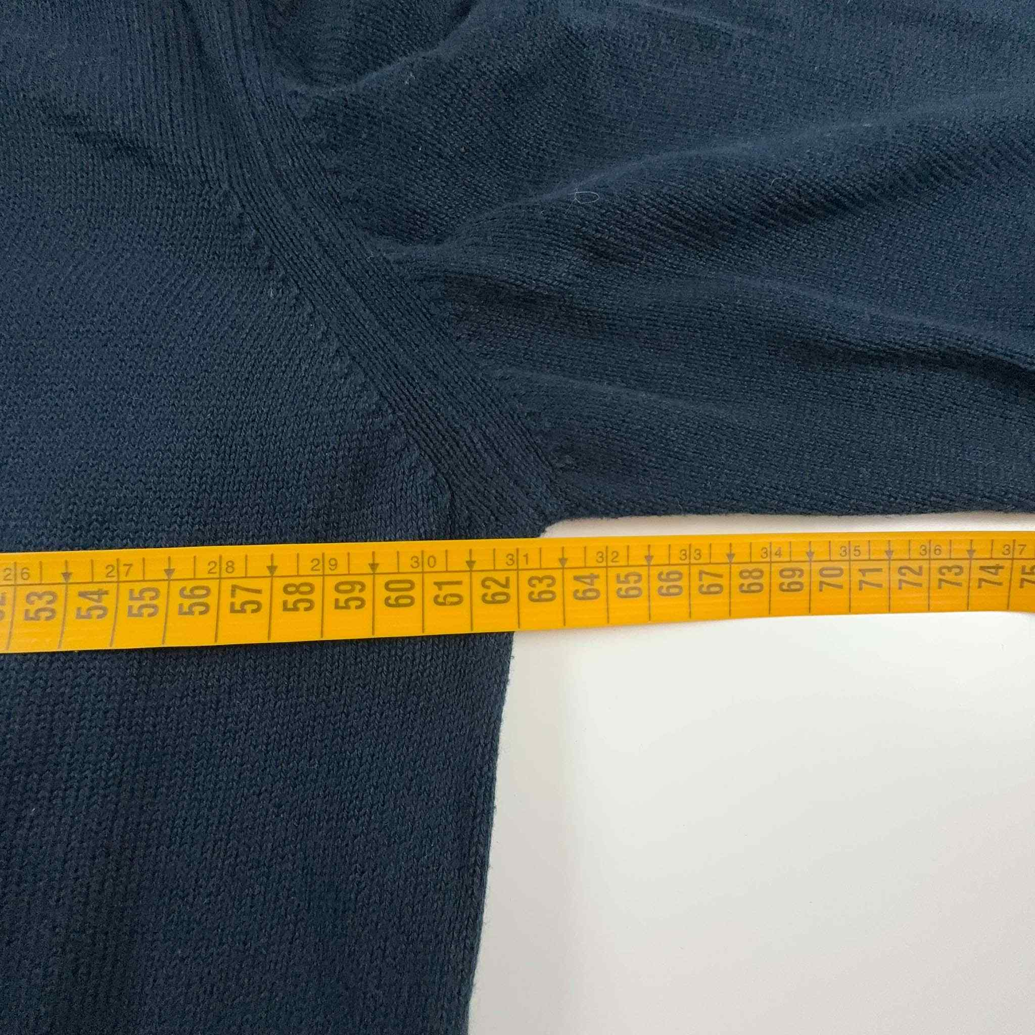 Maglione Lacoste blu scuro a girocollo tinta unita - Taglia XL uomo