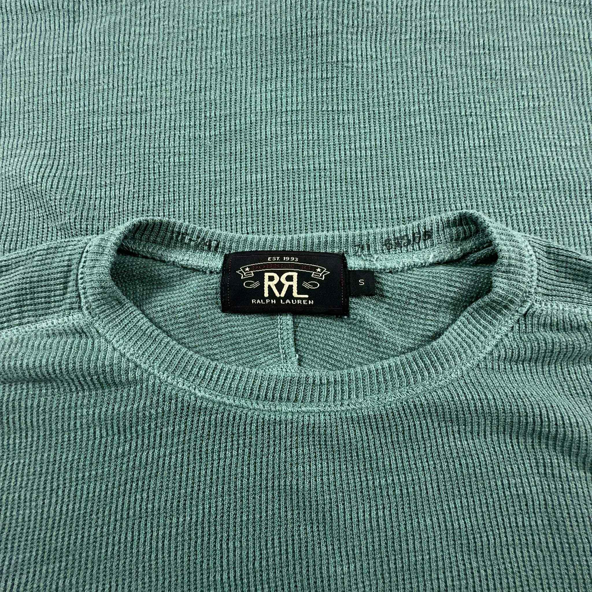 Ralph Lauren Lightweight Crewneck Sweater in Aqua Green - Men's Size S/M