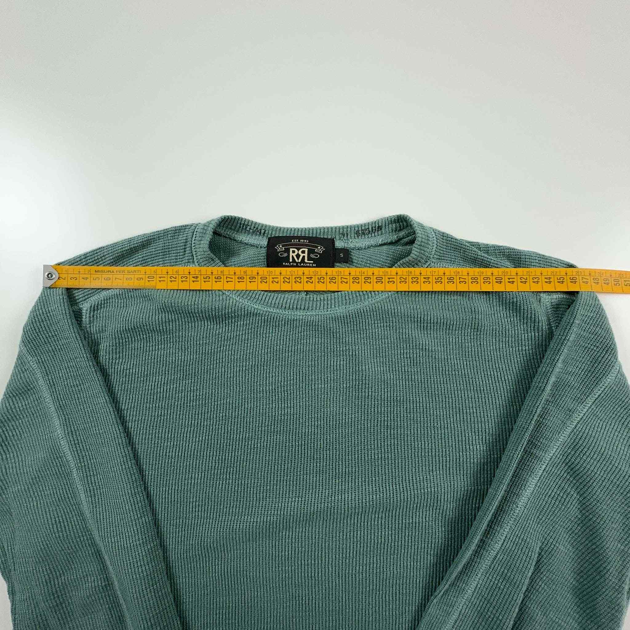 Ralph Lauren Lightweight Crewneck Sweater in Aqua Green - Men's Size S/M