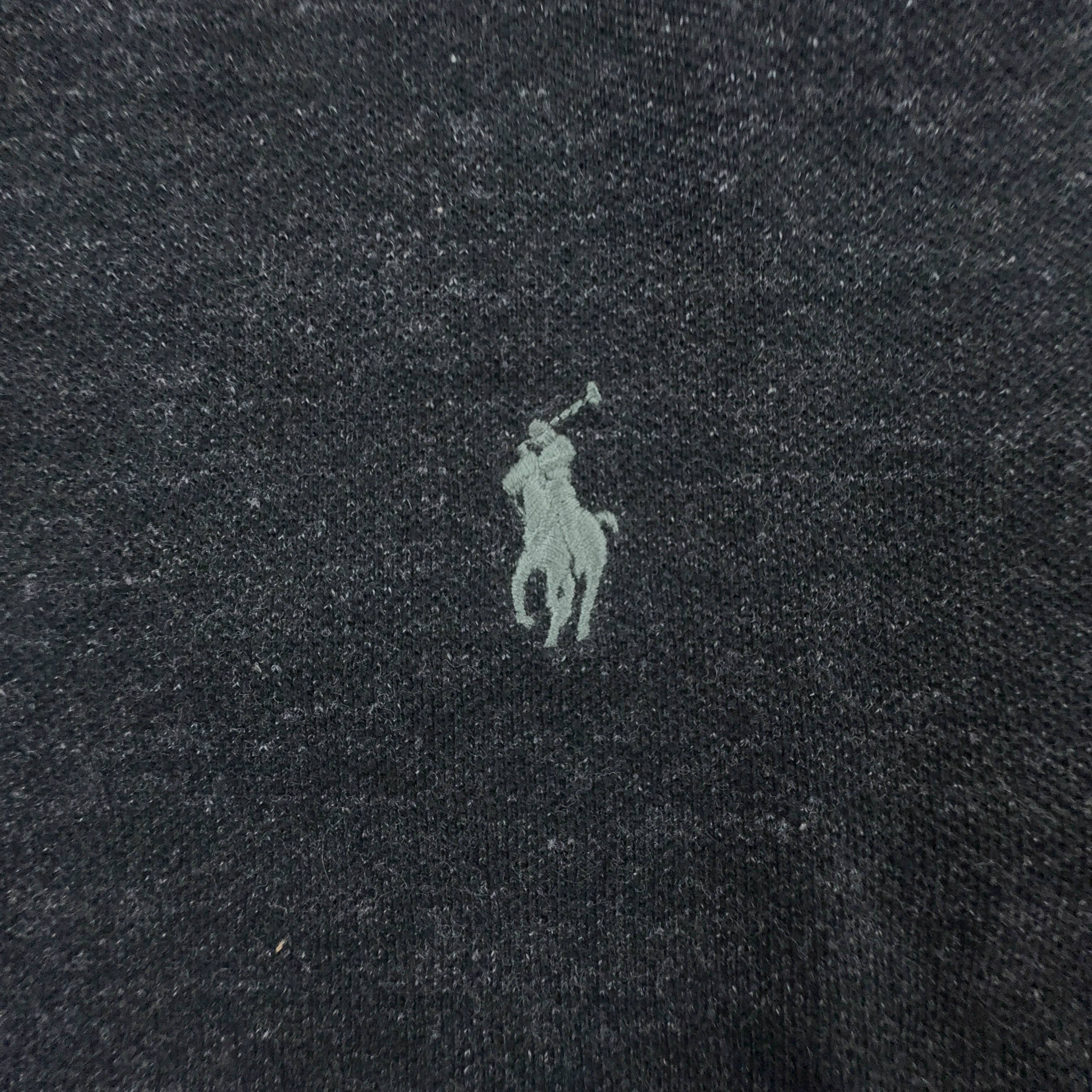 Polo Ralph Lauren grigia scura a tinta unita in cotone classic fit - Taglia L uomo