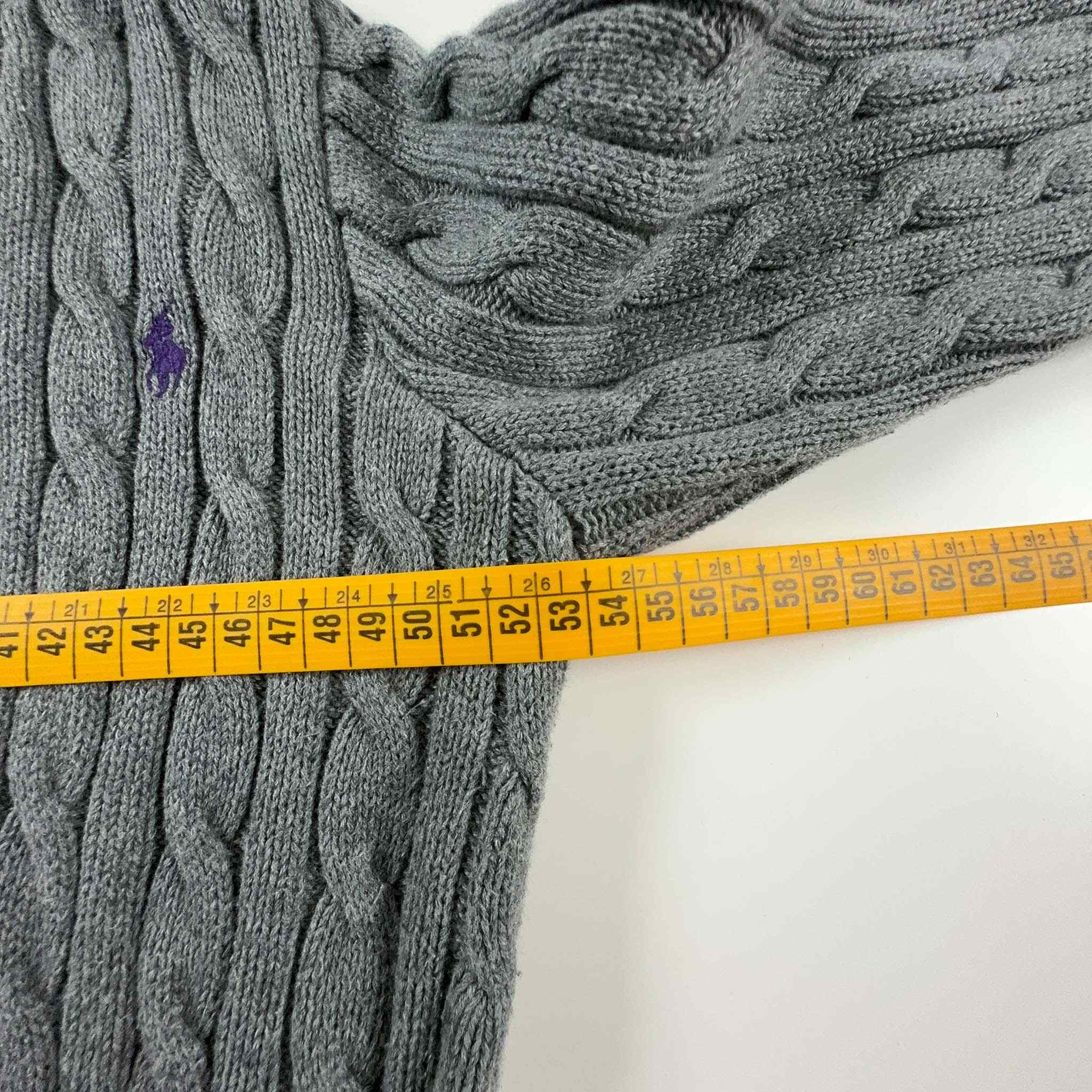 Cardigan Ralph Lauren grigio con cintura - Taglia L donna / 16 anni