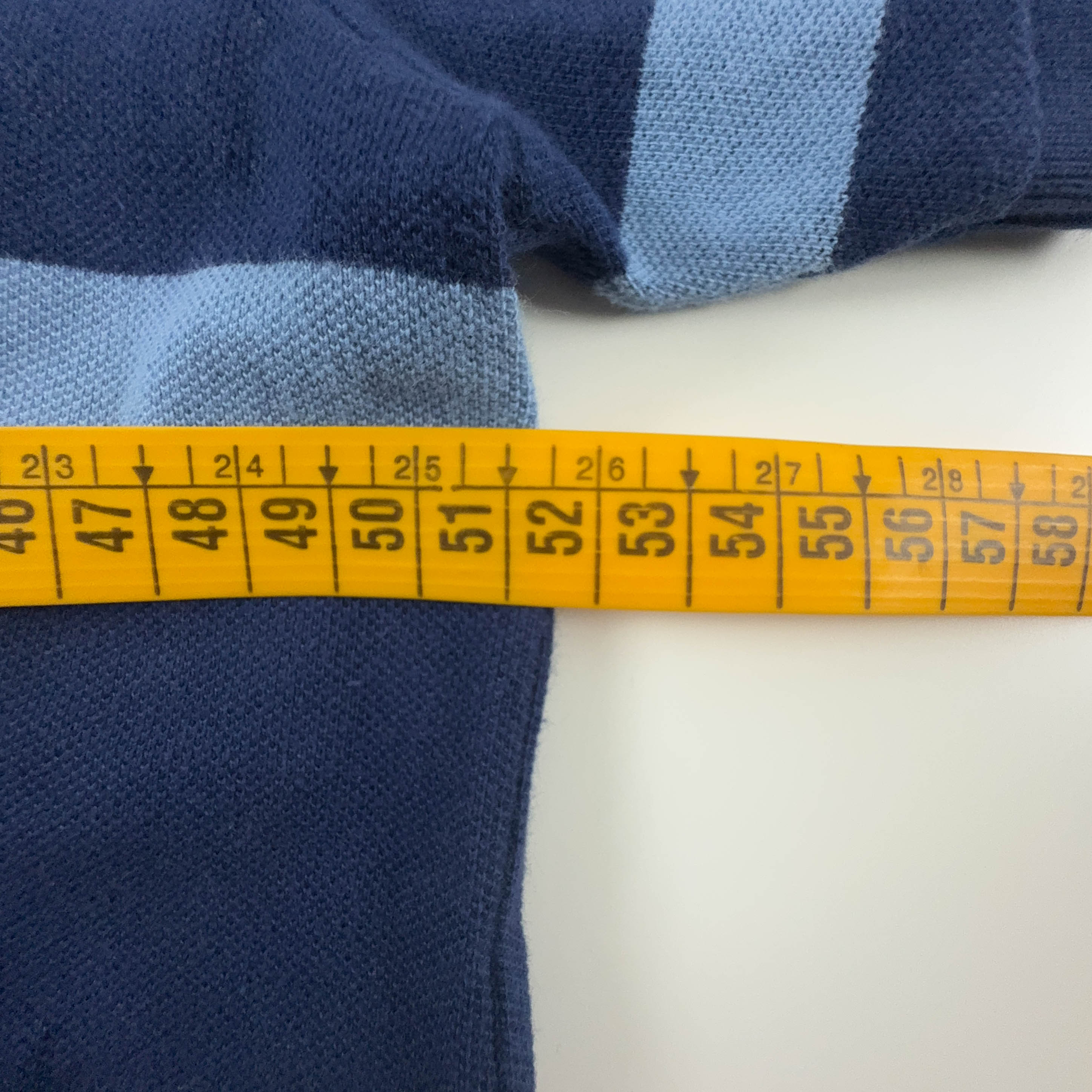 Polo Ralph Lauren a righe blu e azzurra in cotone custom fit - Taglia L uomo