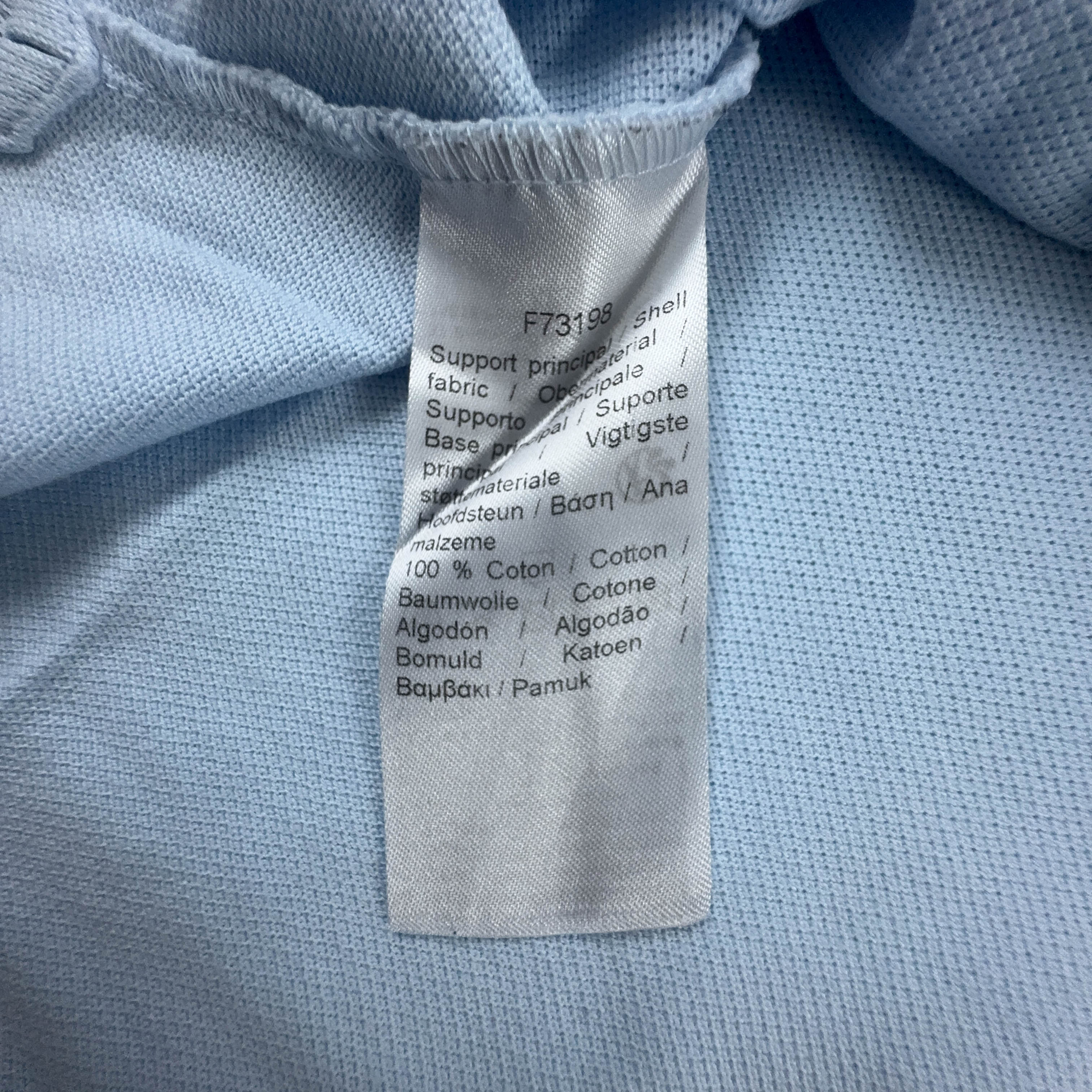 Polo Lacoste azzurra a tinta unita in cotone slim fit - Taglia XXL 7 uomo