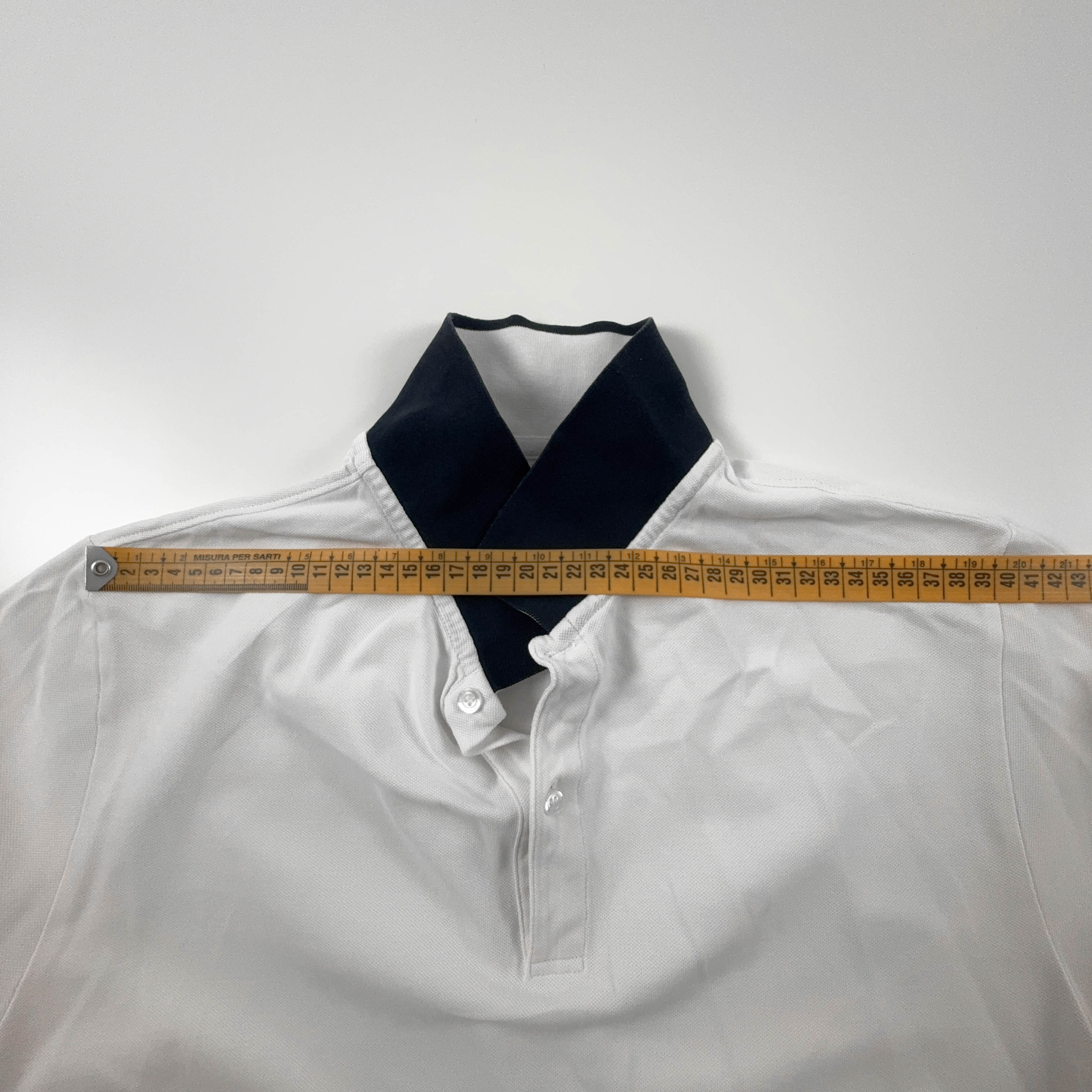 Polo Colmar bianca a tinta unita in cotone - Taglia L uomo