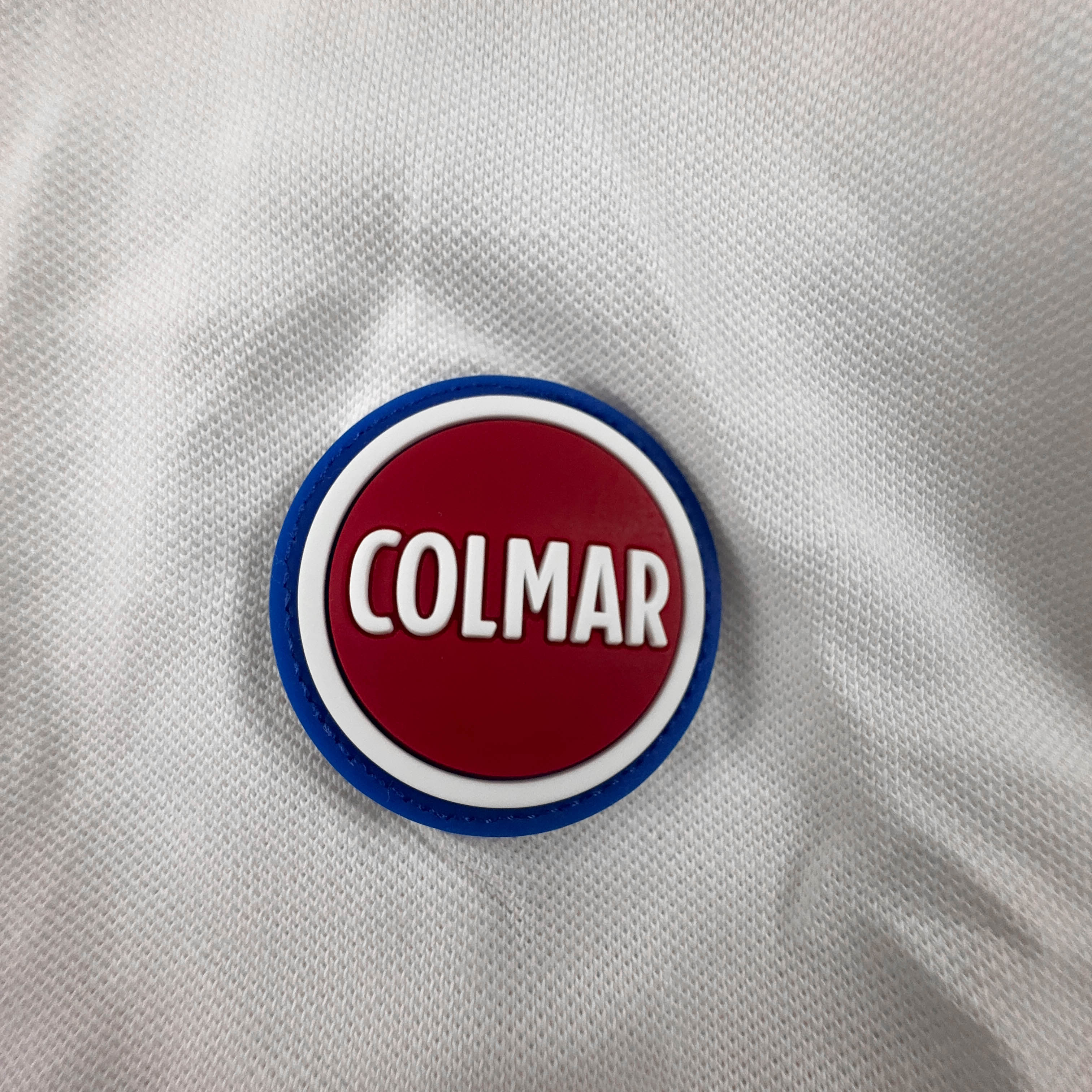 Polo Colmar bianca a tinta unita in cotone - Taglia L uomo