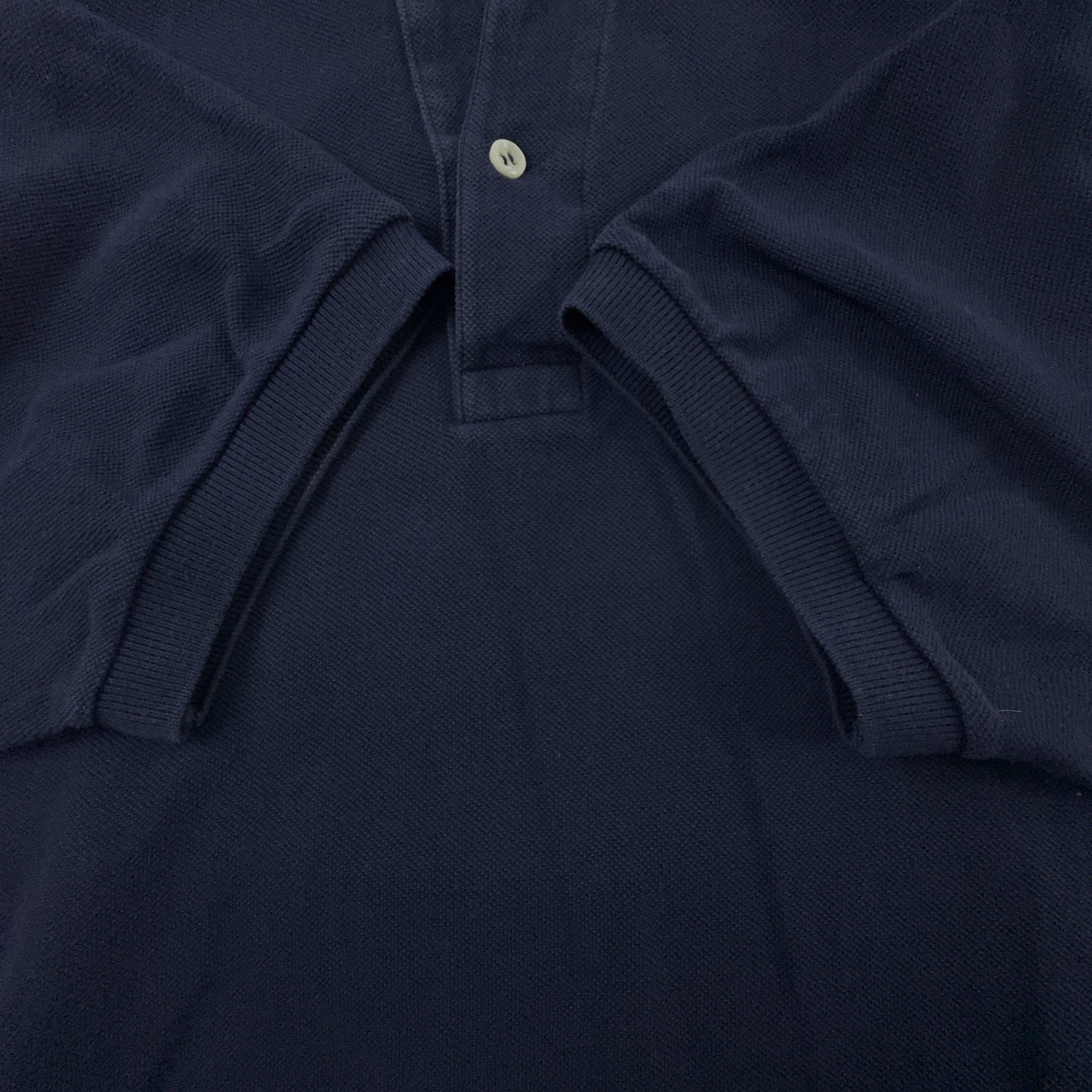 Polo Lacoste blu scura a tinta unita - Taglia L uomo