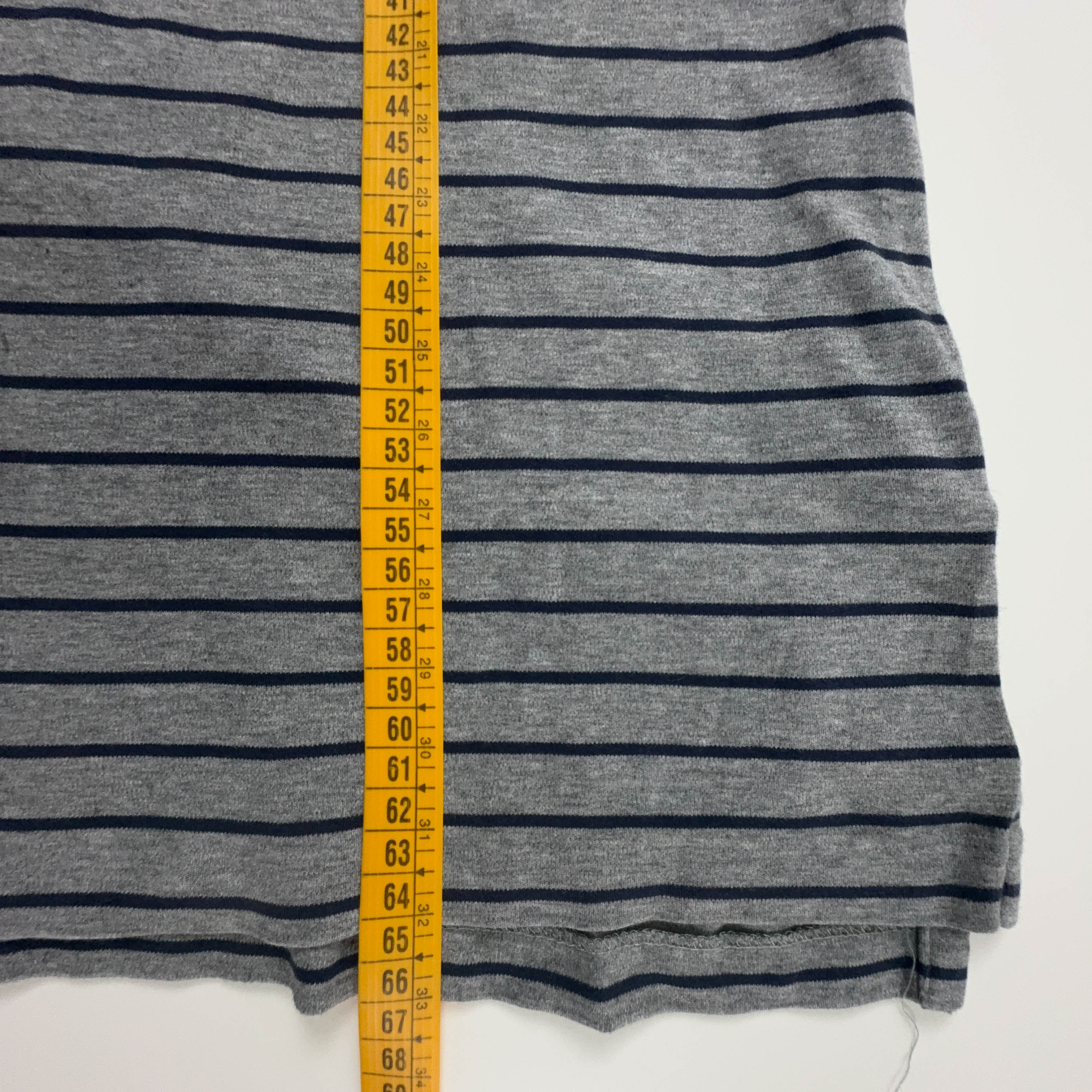 Polo Ralph Lauren a righe grigia e nera in cotone soft touch - Taglia XL uomo