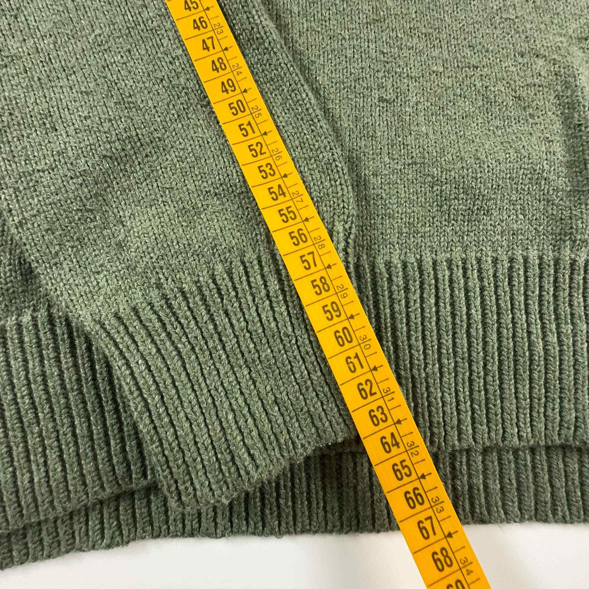 Maglione Ralph Lauren verde con scollo a V e bottoni - Taglia S/M uomo