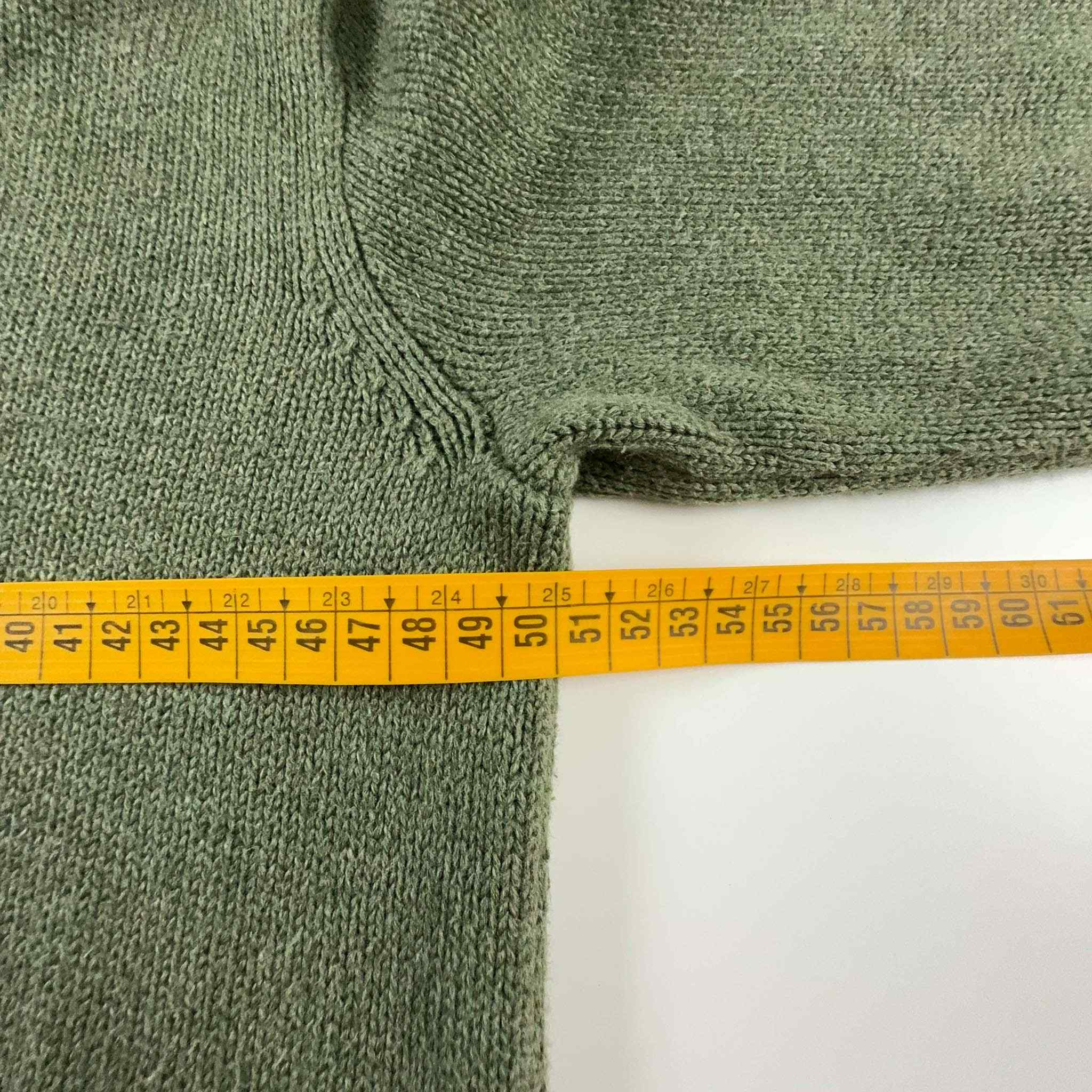 Maglione Ralph Lauren verde con scollo a V e bottoni - Taglia S/M uomo