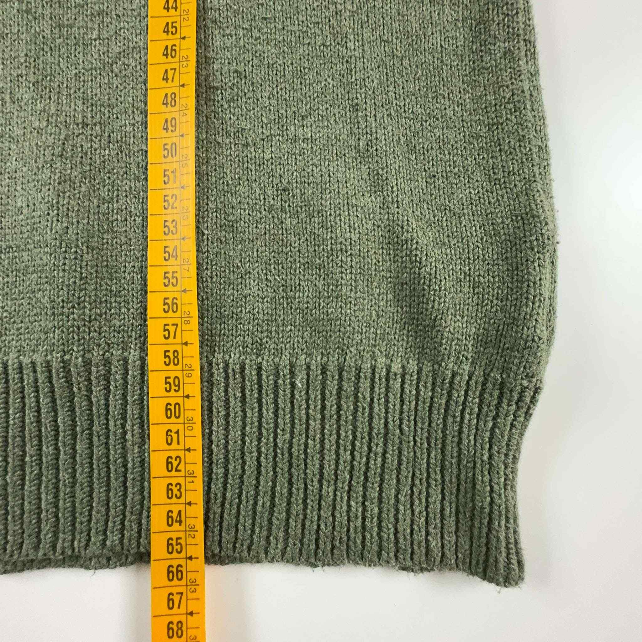 Maglione Ralph Lauren verde con scollo a V e bottoni - Taglia S/M uomo