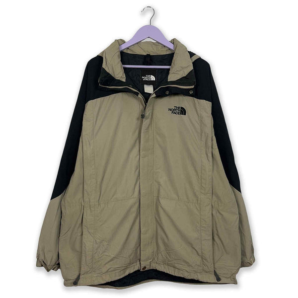 Giacca The North Face Vintage Hyvent beige e nera - Tagia XL uomo