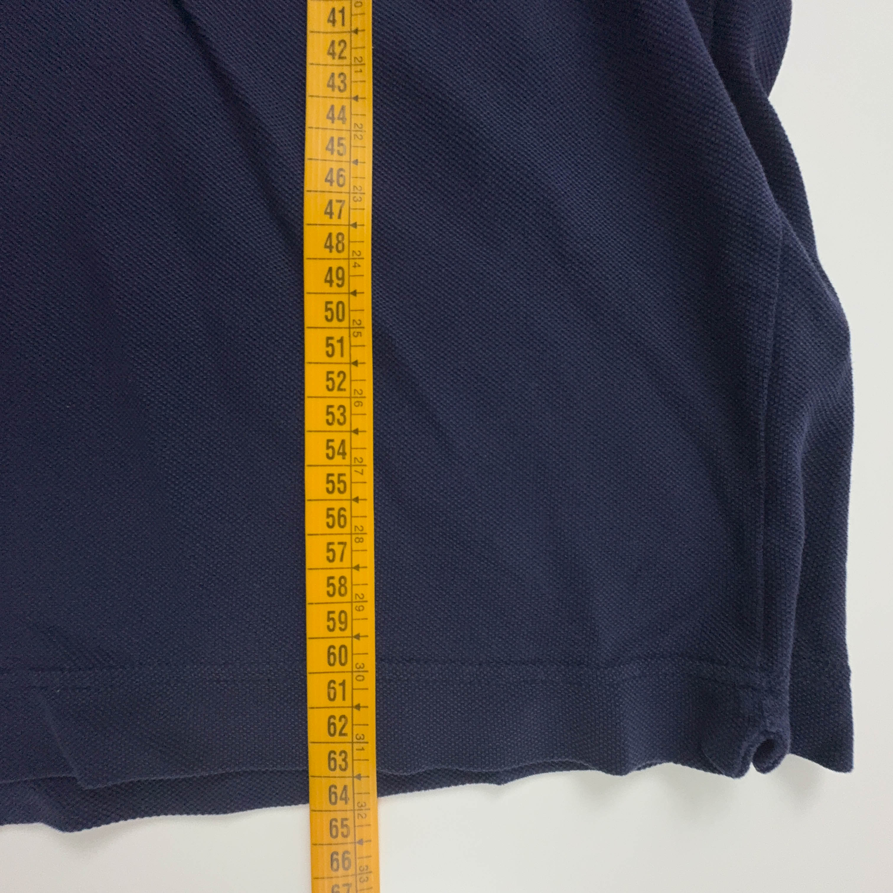 Polo Lacoste blu scura a tinta unita in cotone regular fit - Taglia 3 uomo