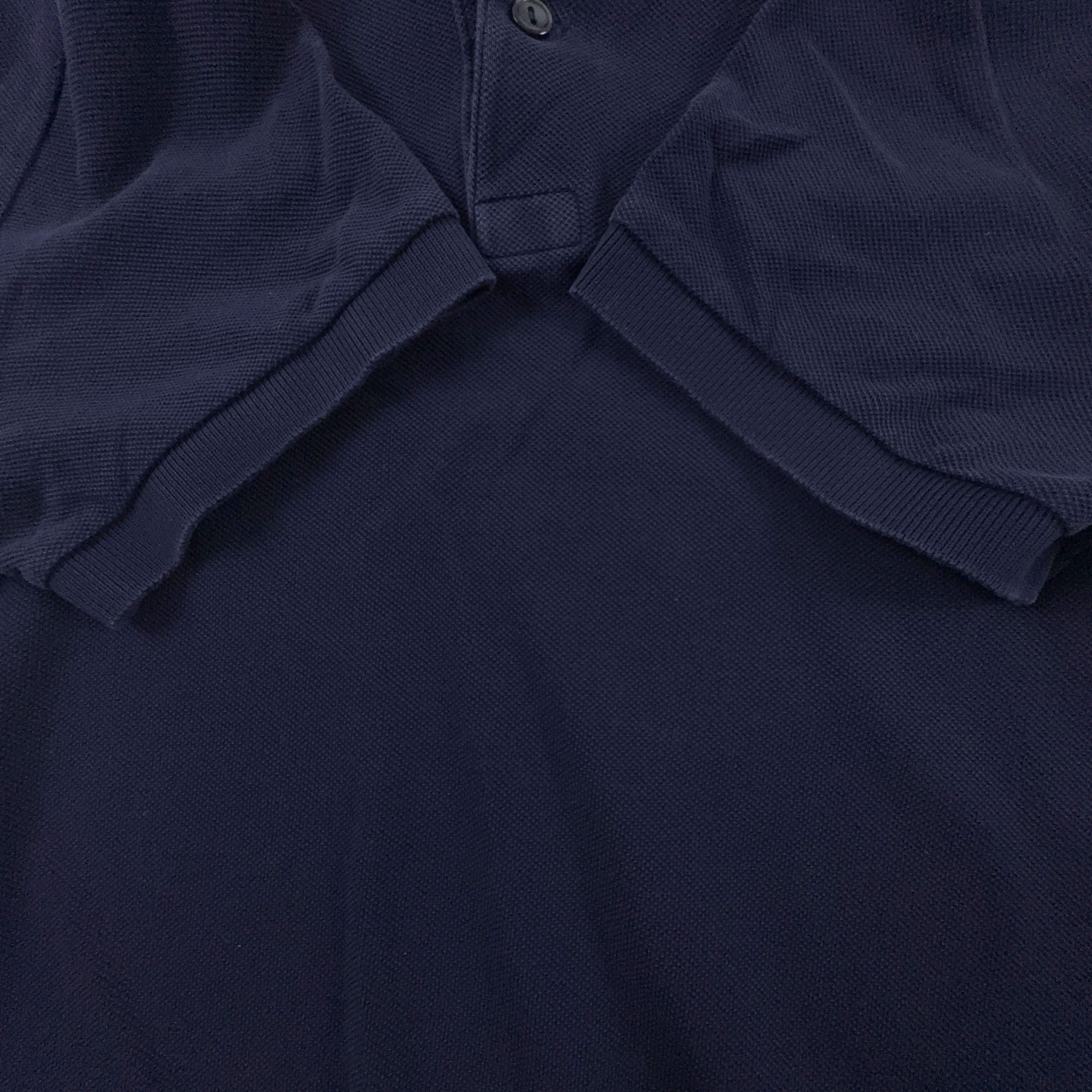 Polo Lacoste blu scura a tinta unita in cotone regular fit - Taglia 3 uomo