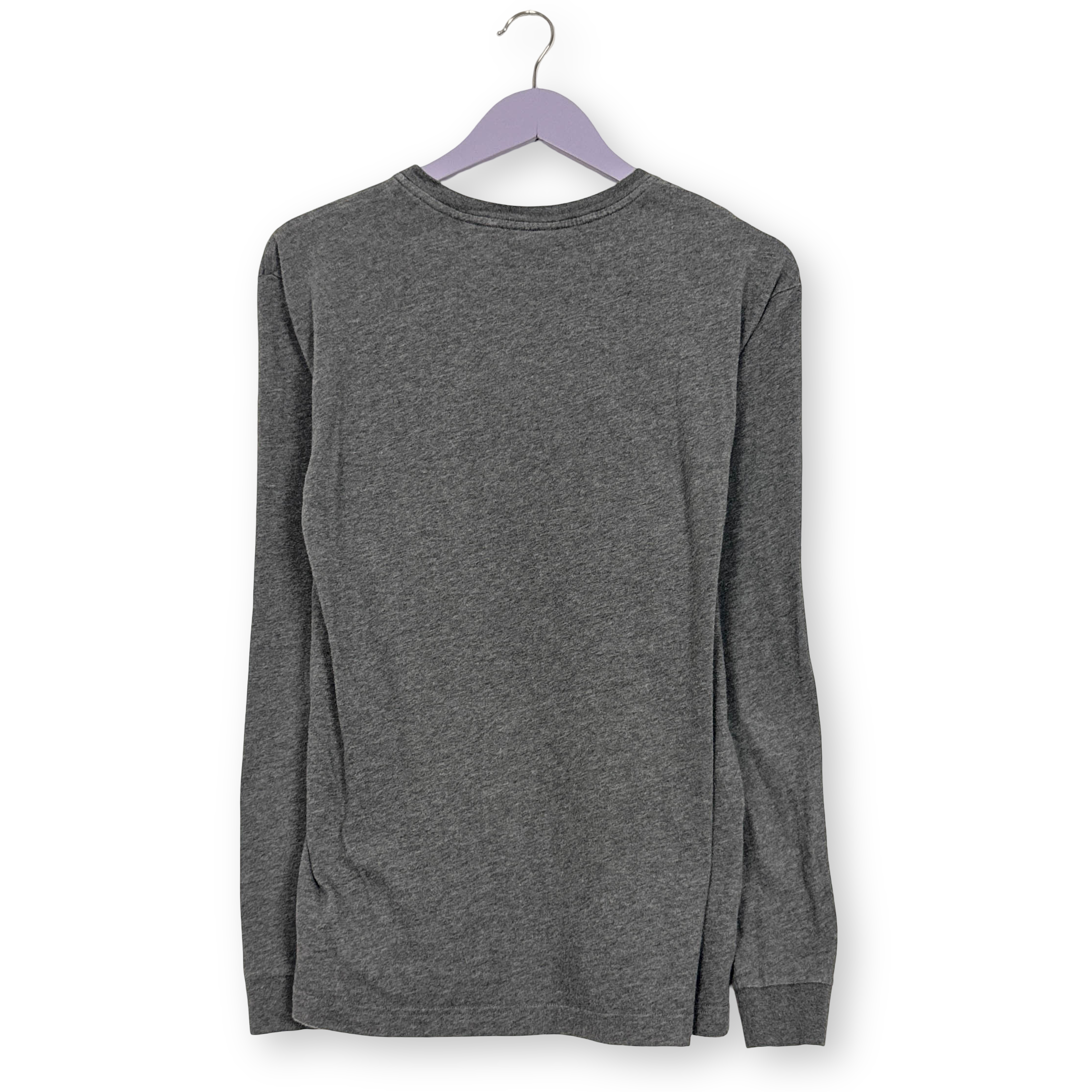T shirt Lacoste grigia a tinta unita a girocollo 65% cotone - Taglia 4 M uomo
