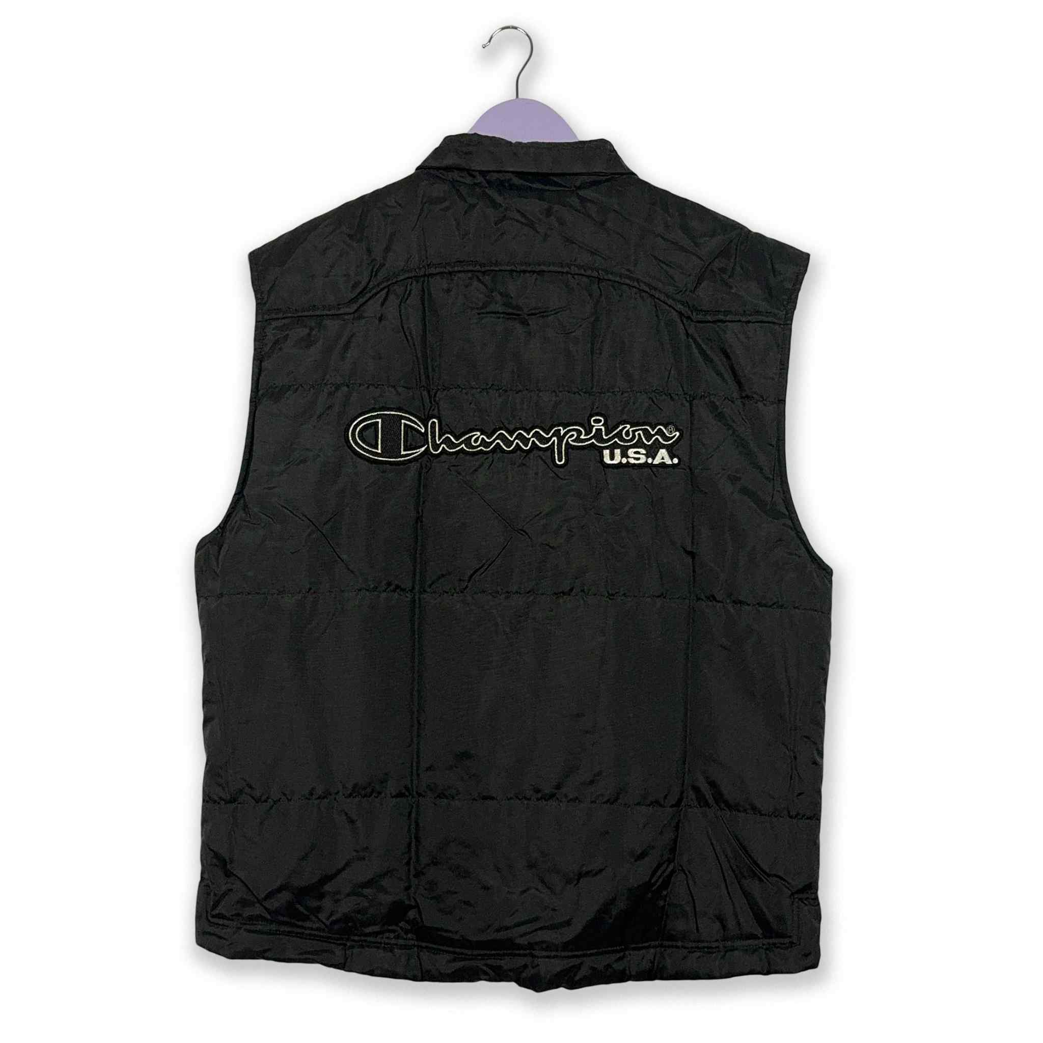 Giacca smanicata Champion Vintage nera - Taglia L uomo