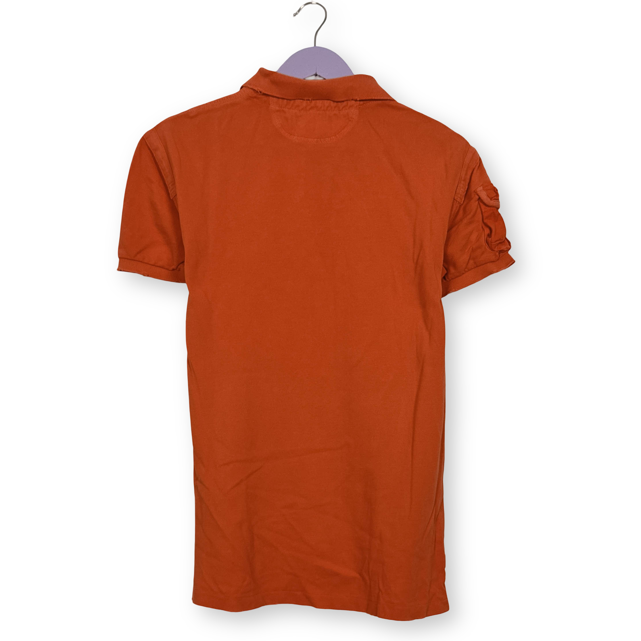 Polo Ralph Lauren arancione a tinta unita in cotone slim fit - Taglia S/M uomo