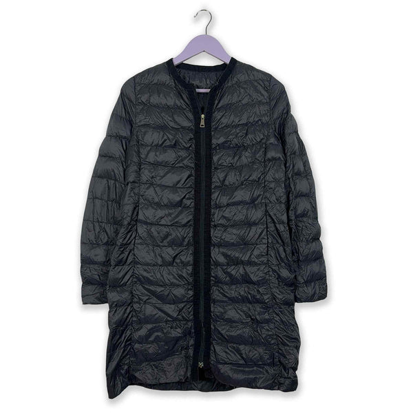 Piumino Moncler leggero blu scuro trapuntato - Taglia S/M donna