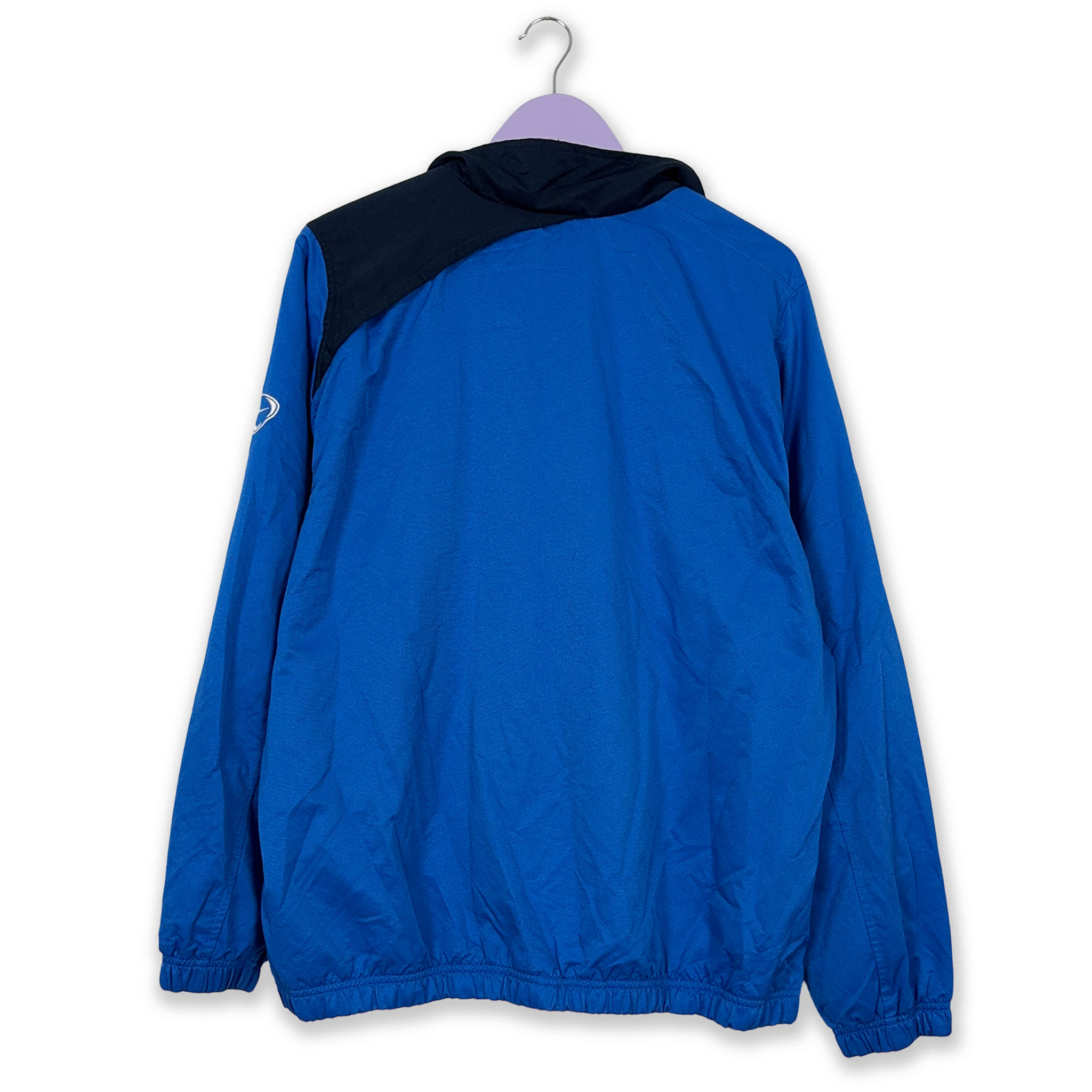 Giacca a vento Nike Vintage blu con zip anni 2000 - Taglia 183 uomo
