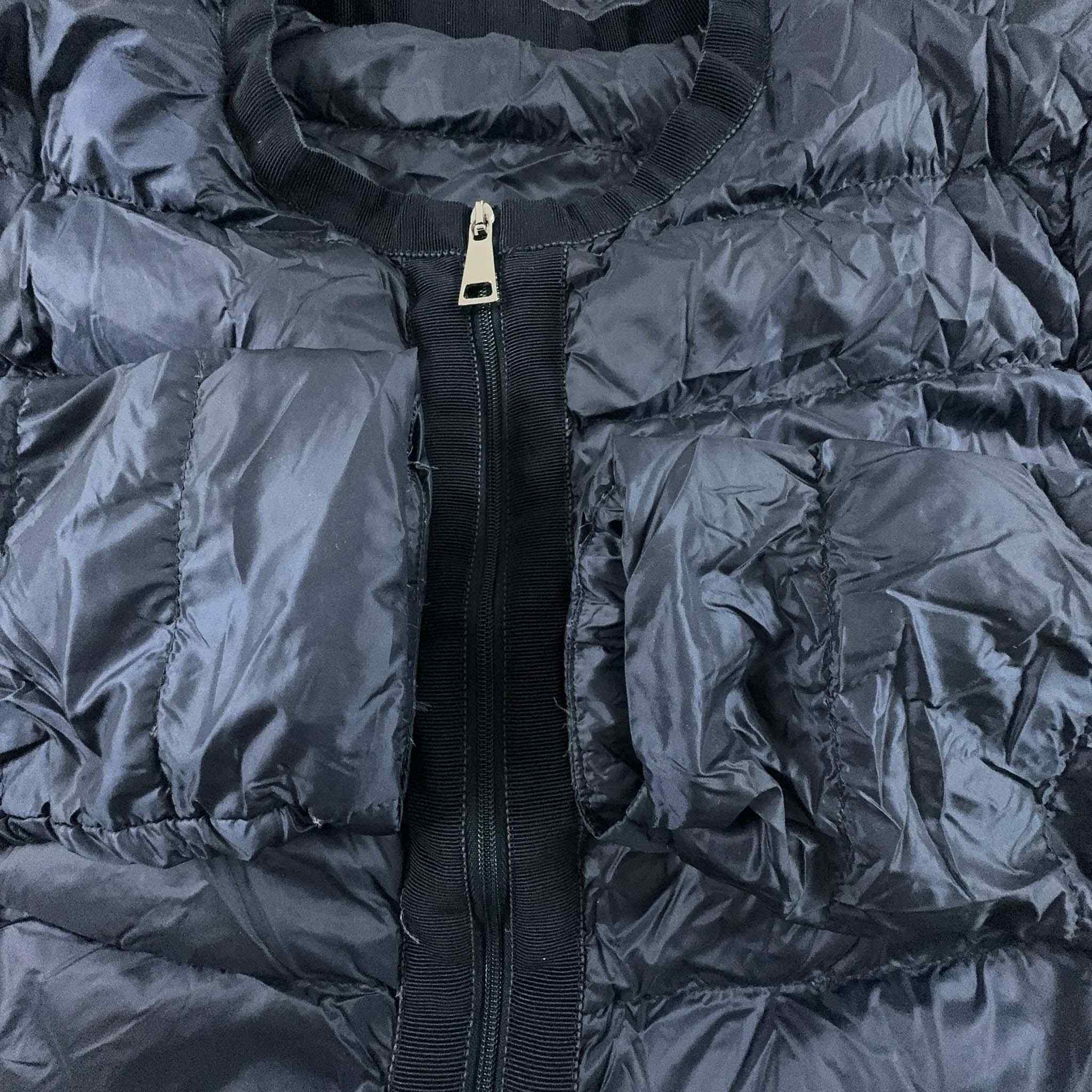 Piumino Moncler leggero blu scuro trapuntato - Taglia S/M donna