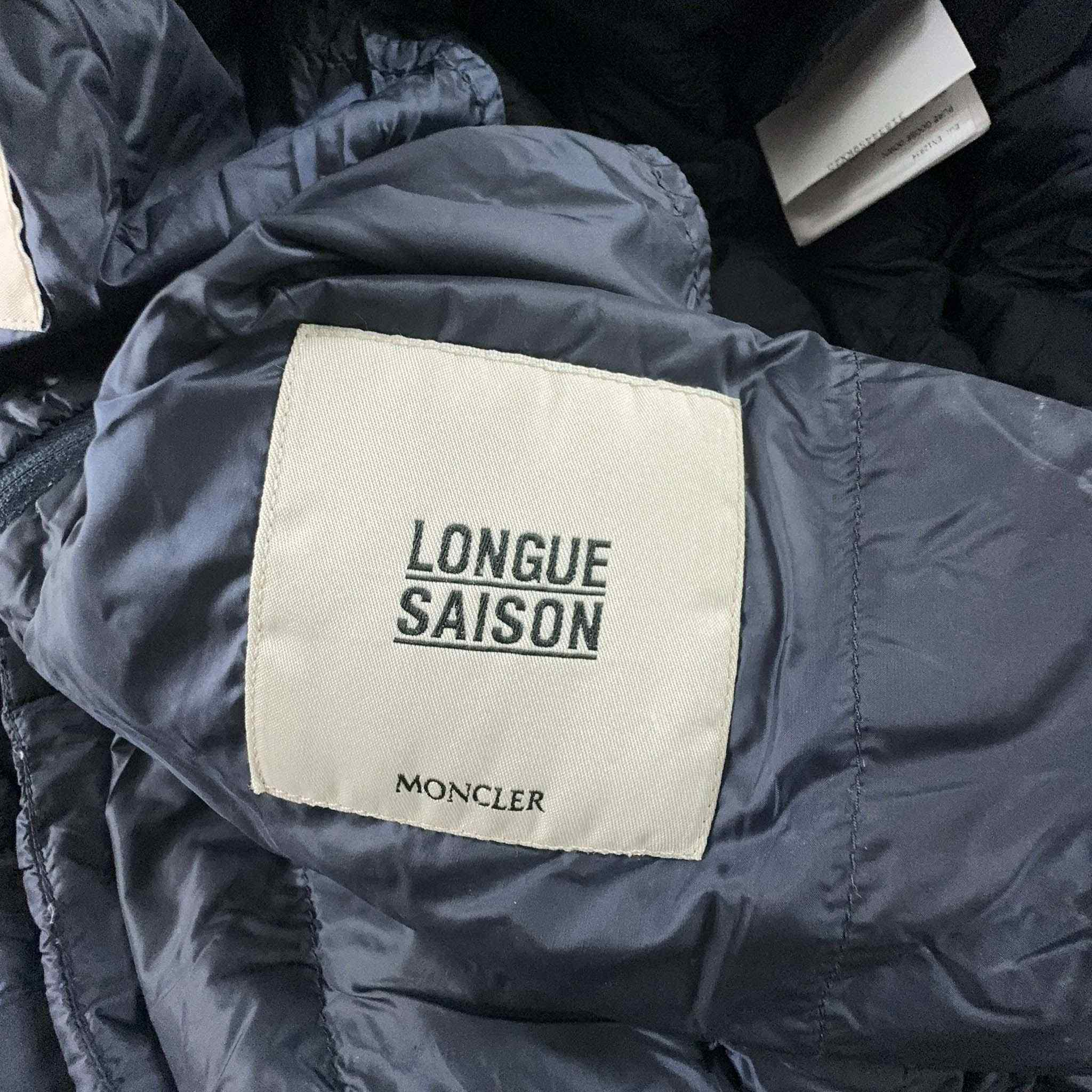 Piumino Moncler leggero blu scuro trapuntato Taglia S/M donna