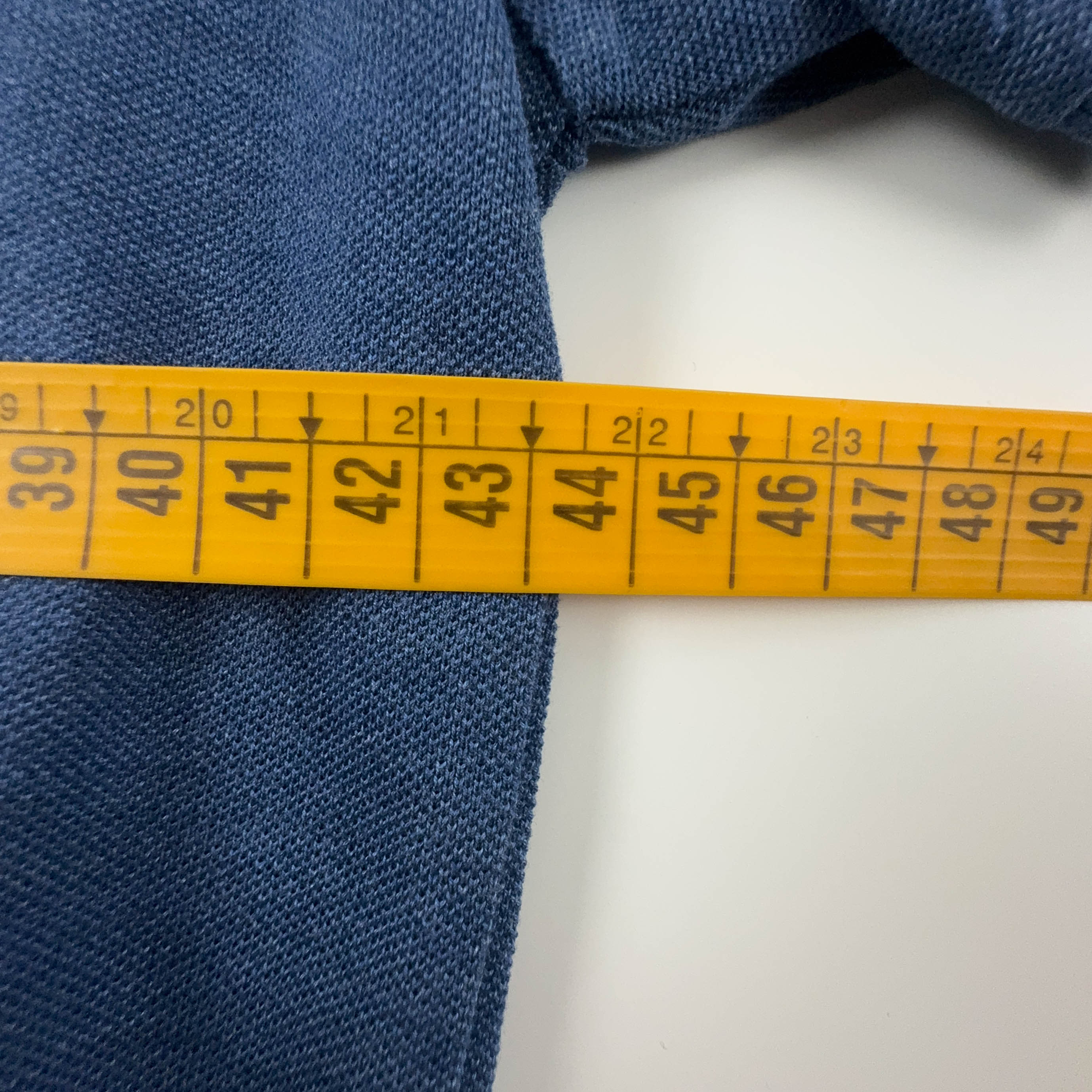 Polo Ralph Lauren blu a tinta unita custom fit - Taglia S uomo