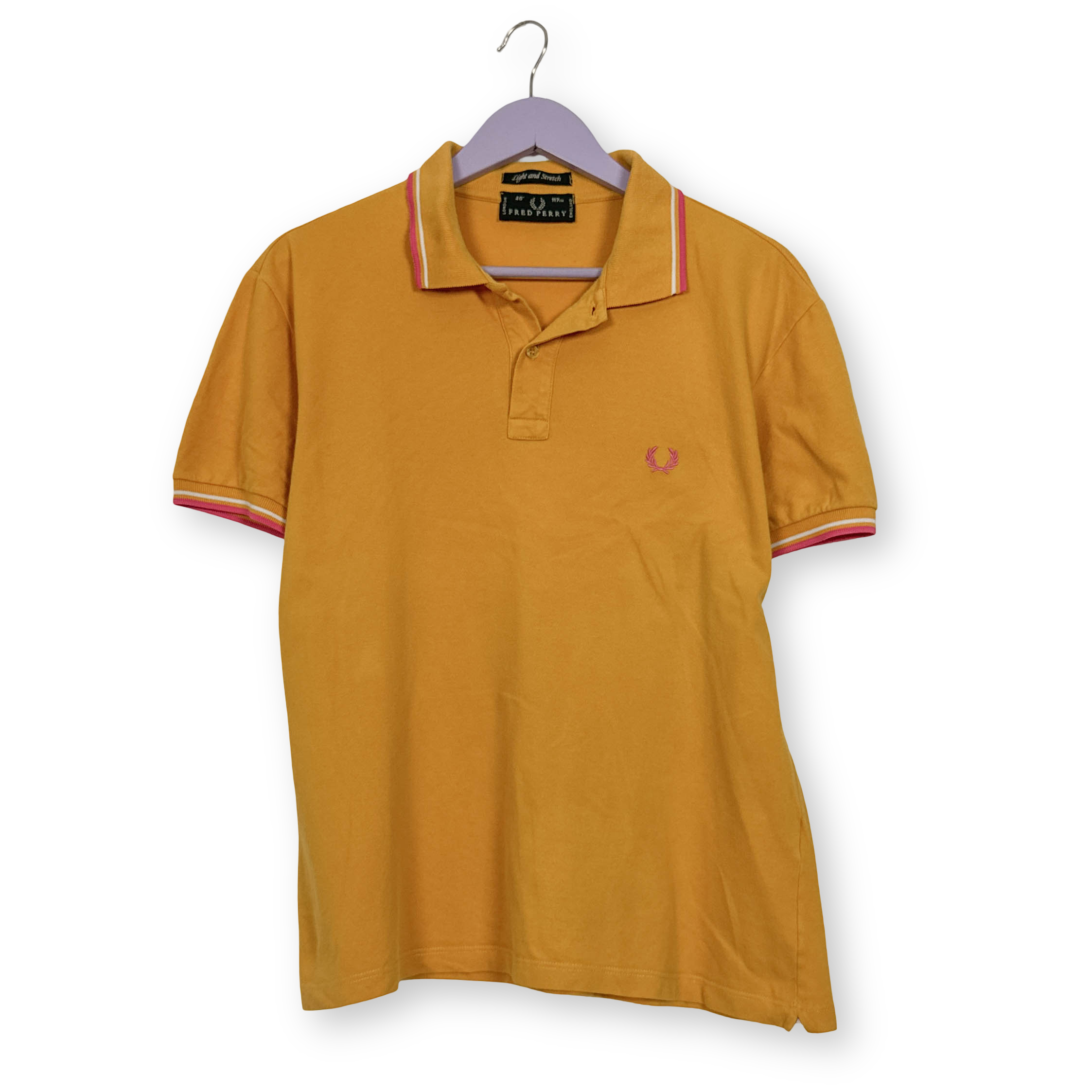 Polo Fred Perry giallo ocra tinta unita manica corta - Taglia L uomo