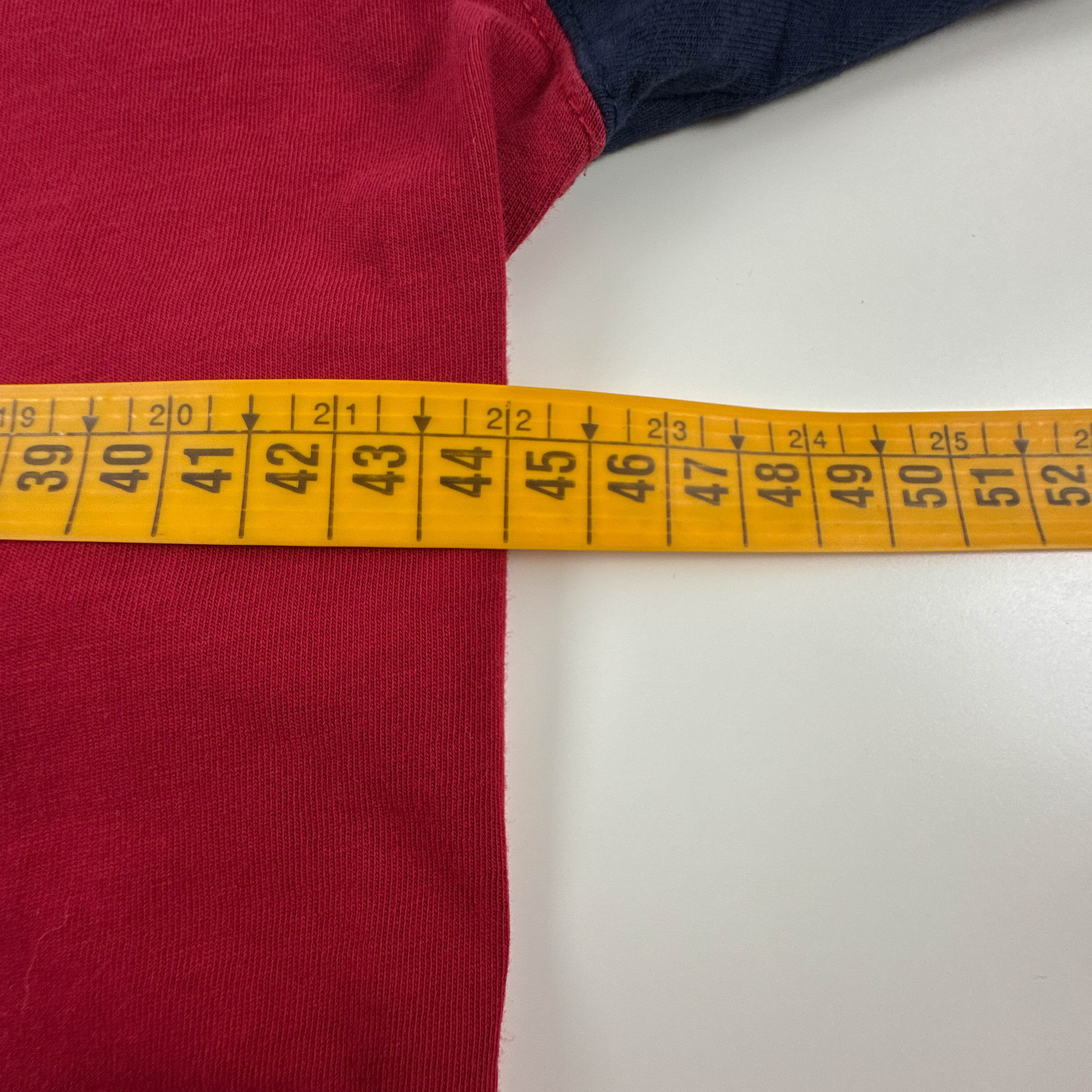 T Shirt Ralph Lauren rossa e blu a girocollo - Taglia XS/S uomo