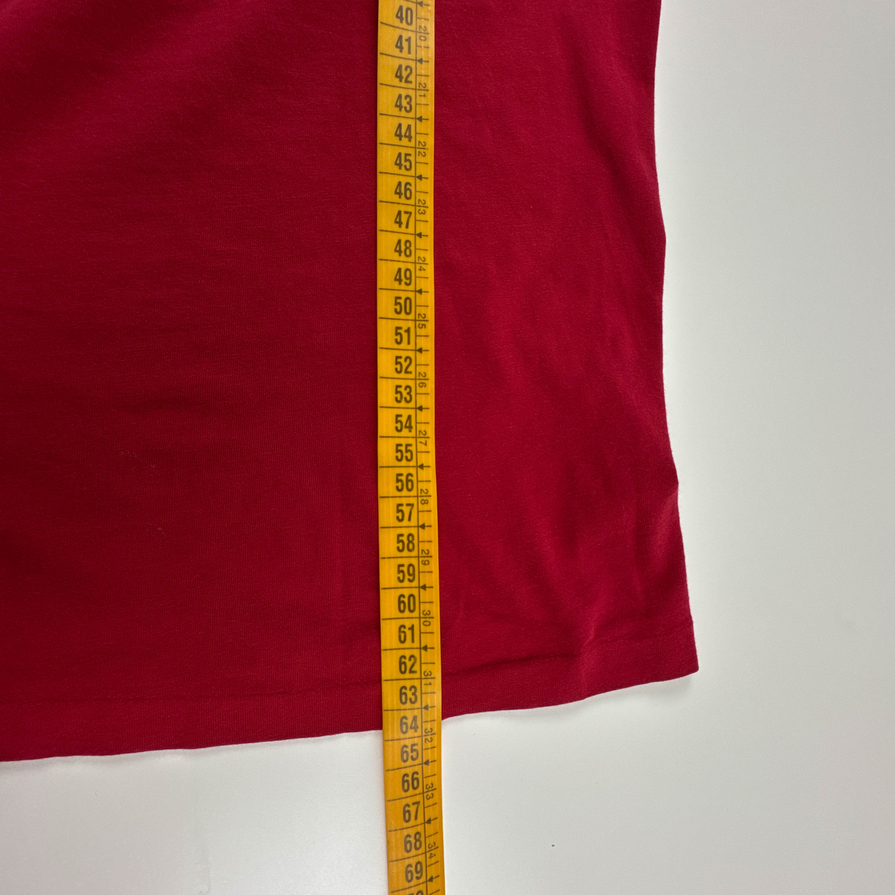 T Shirt Ralph Lauren rossa e blu a girocollo - Taglia XS/S uomo