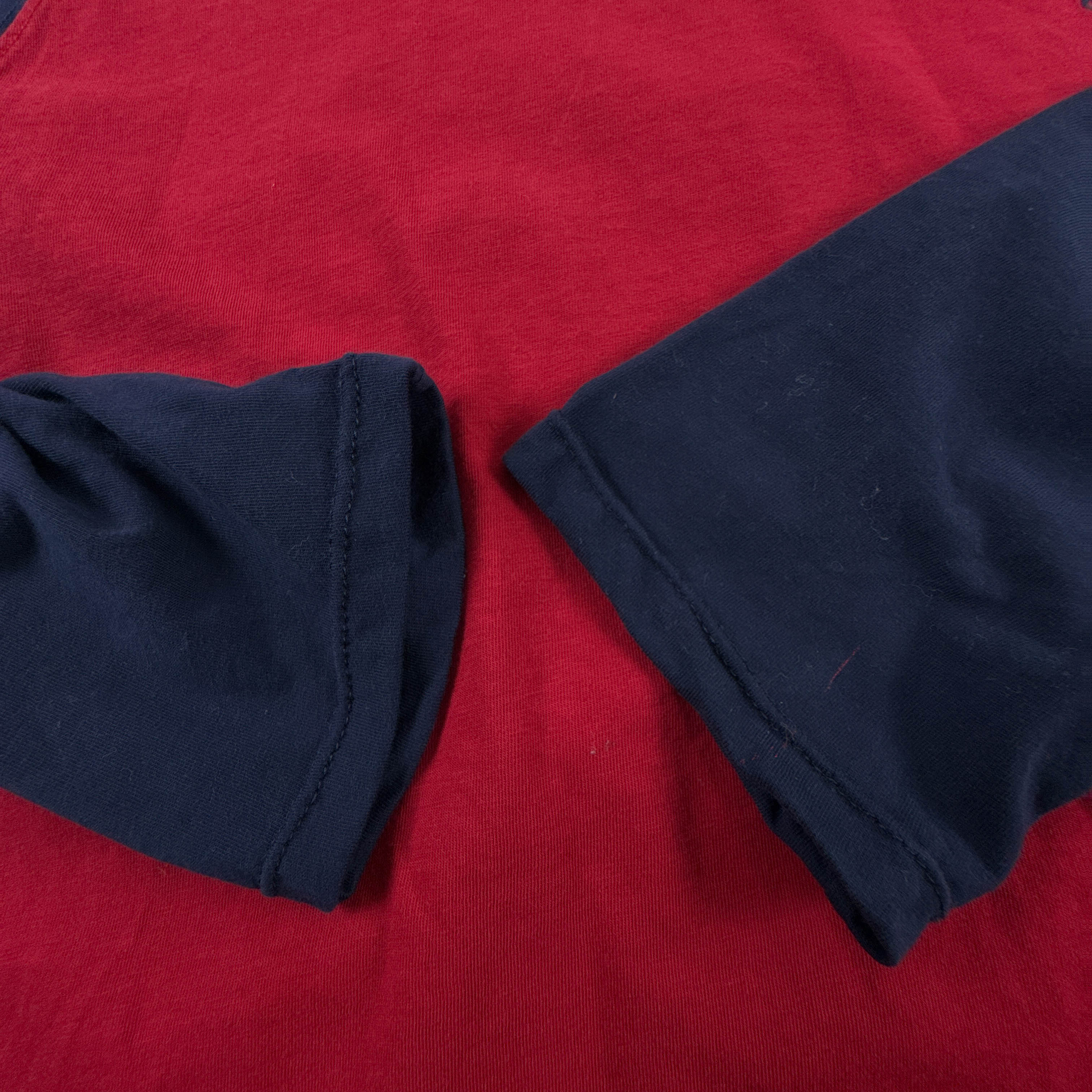 T Shirt Ralph Lauren rossa e blu a girocollo - Taglia XS/S uomo