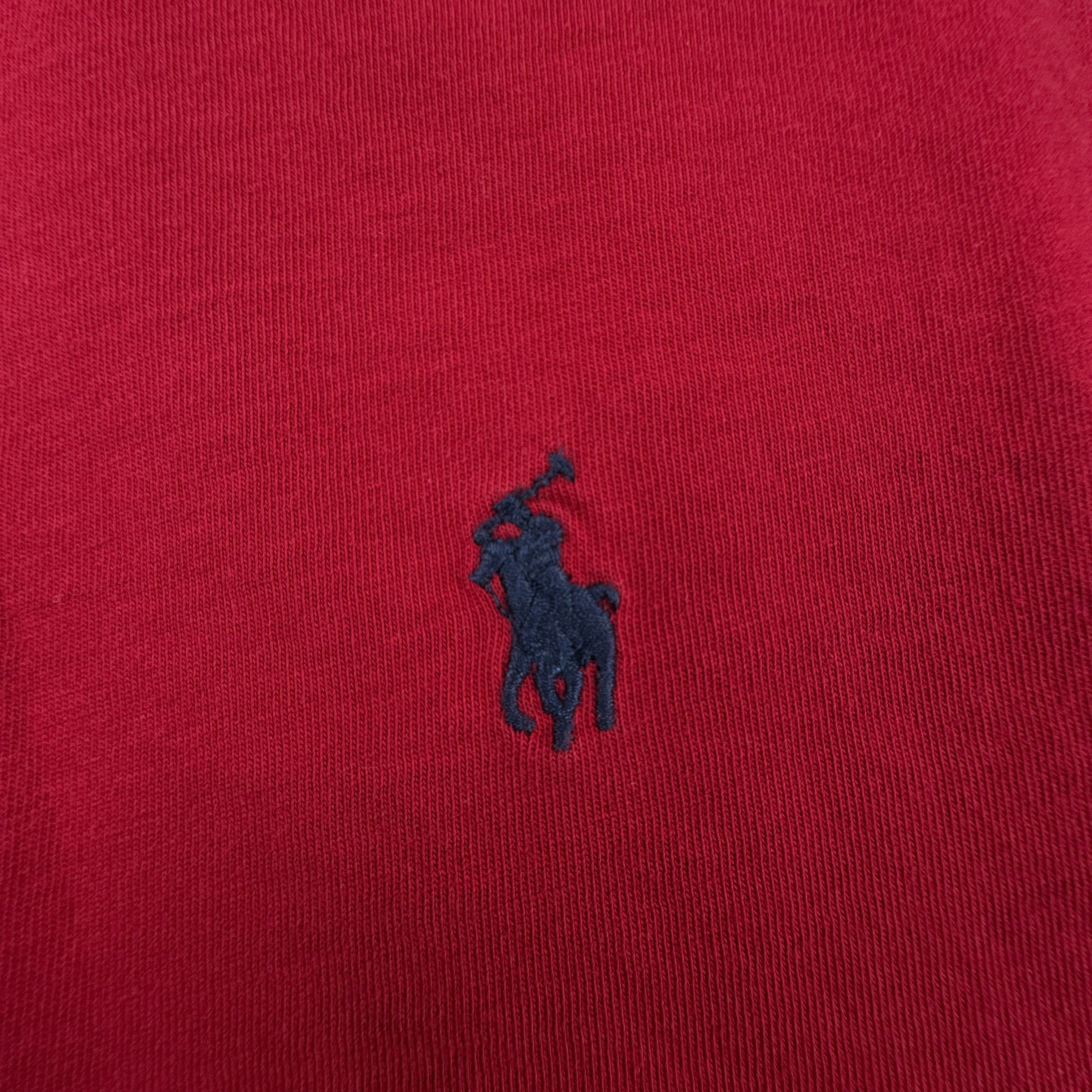 T Shirt Ralph Lauren rossa e blu a girocollo - Taglia XS/S uomo