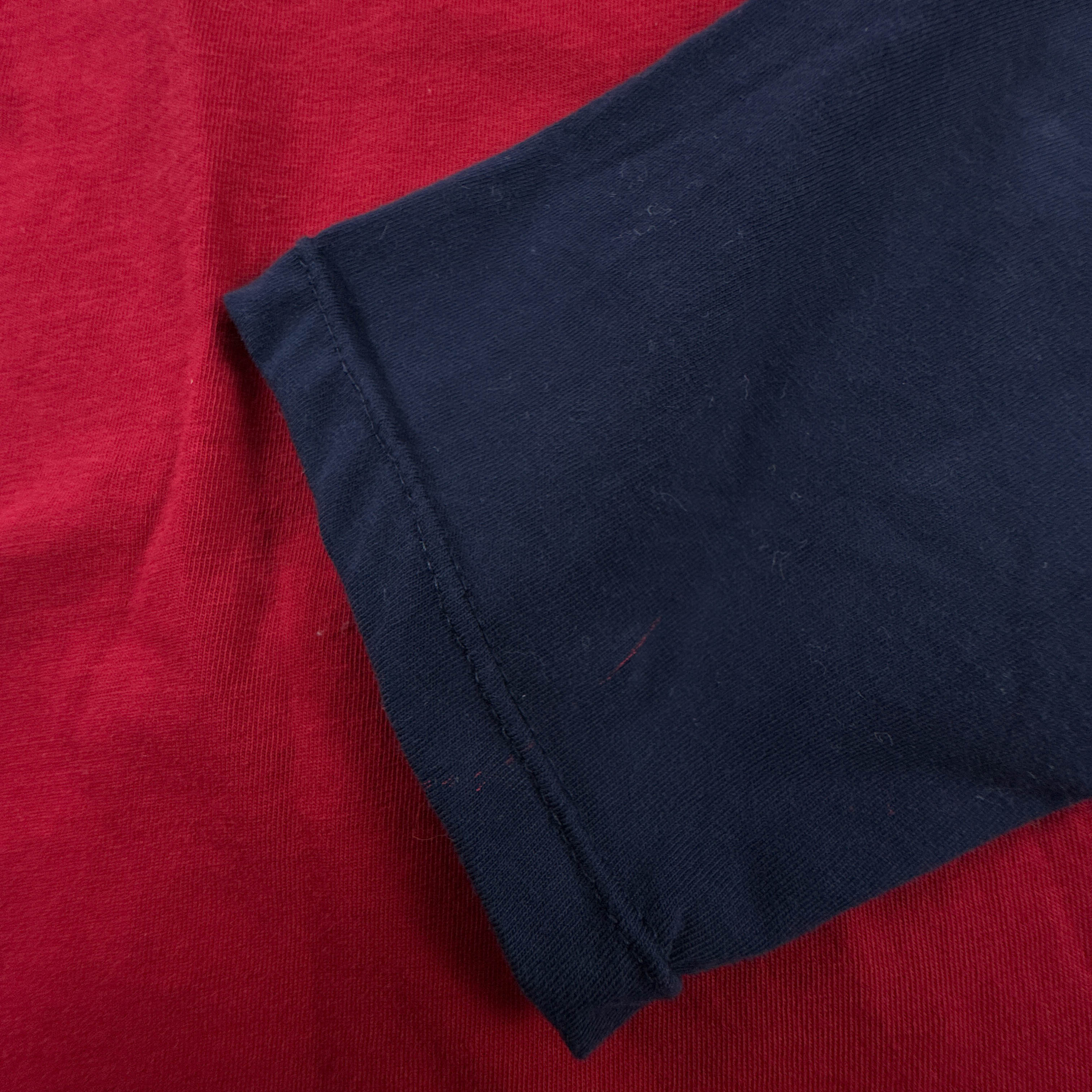 T Shirt Ralph Lauren rossa e blu a girocollo - Taglia XS/S uomo