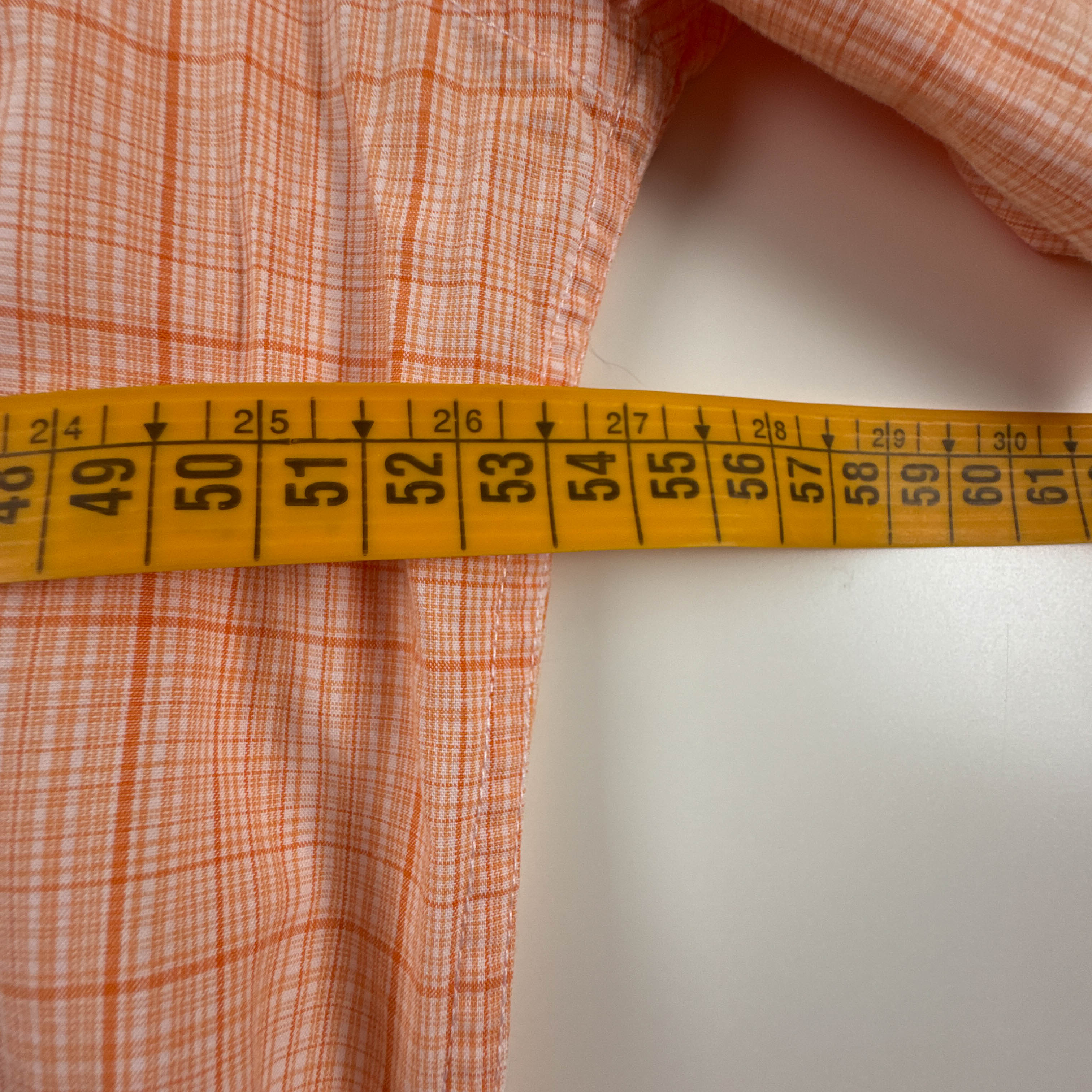 Camicia Tommy Hilfiger arancione a quadri - Taglia M uomo
