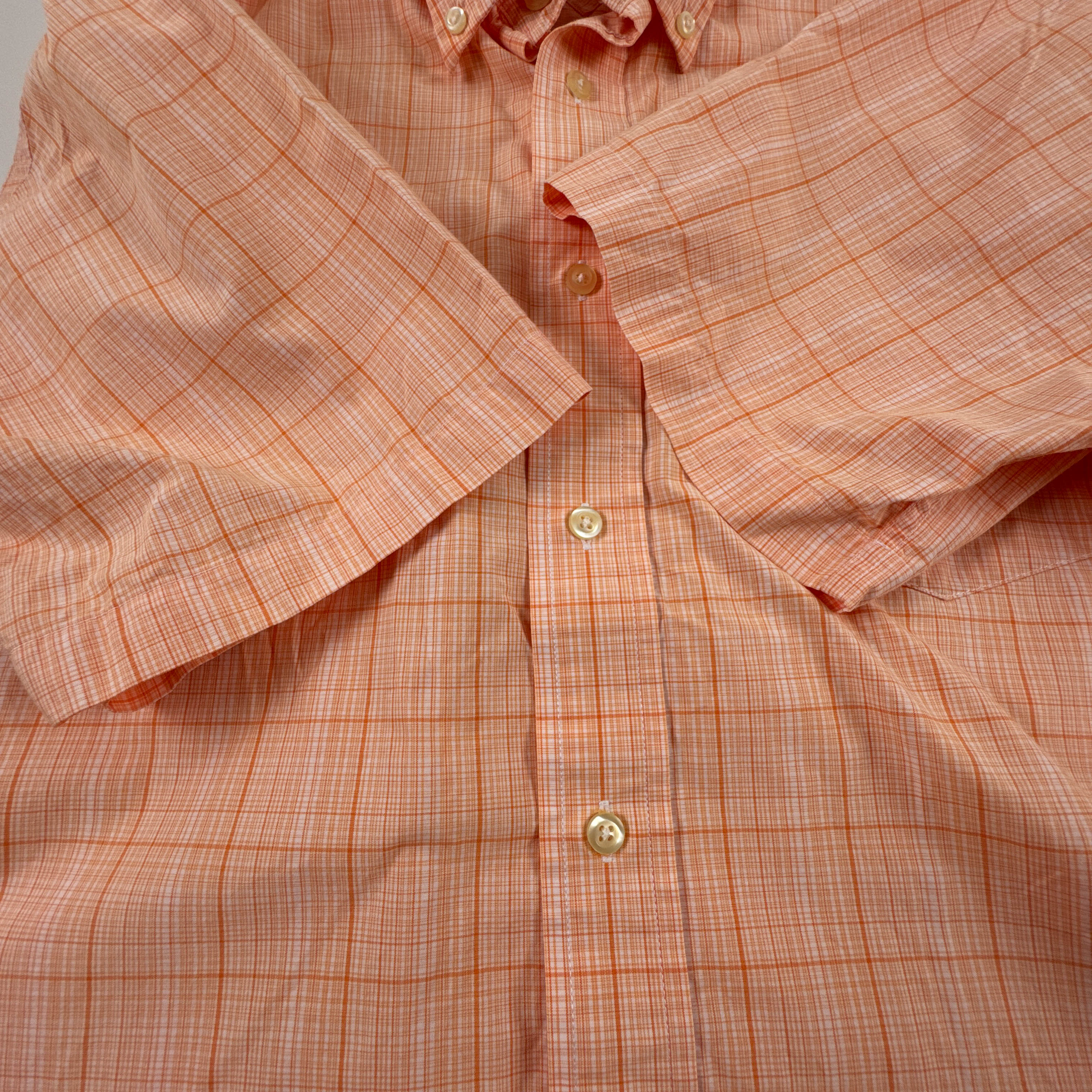 Camicia Tommy Hilfiger arancione a quadri - Taglia M uomo