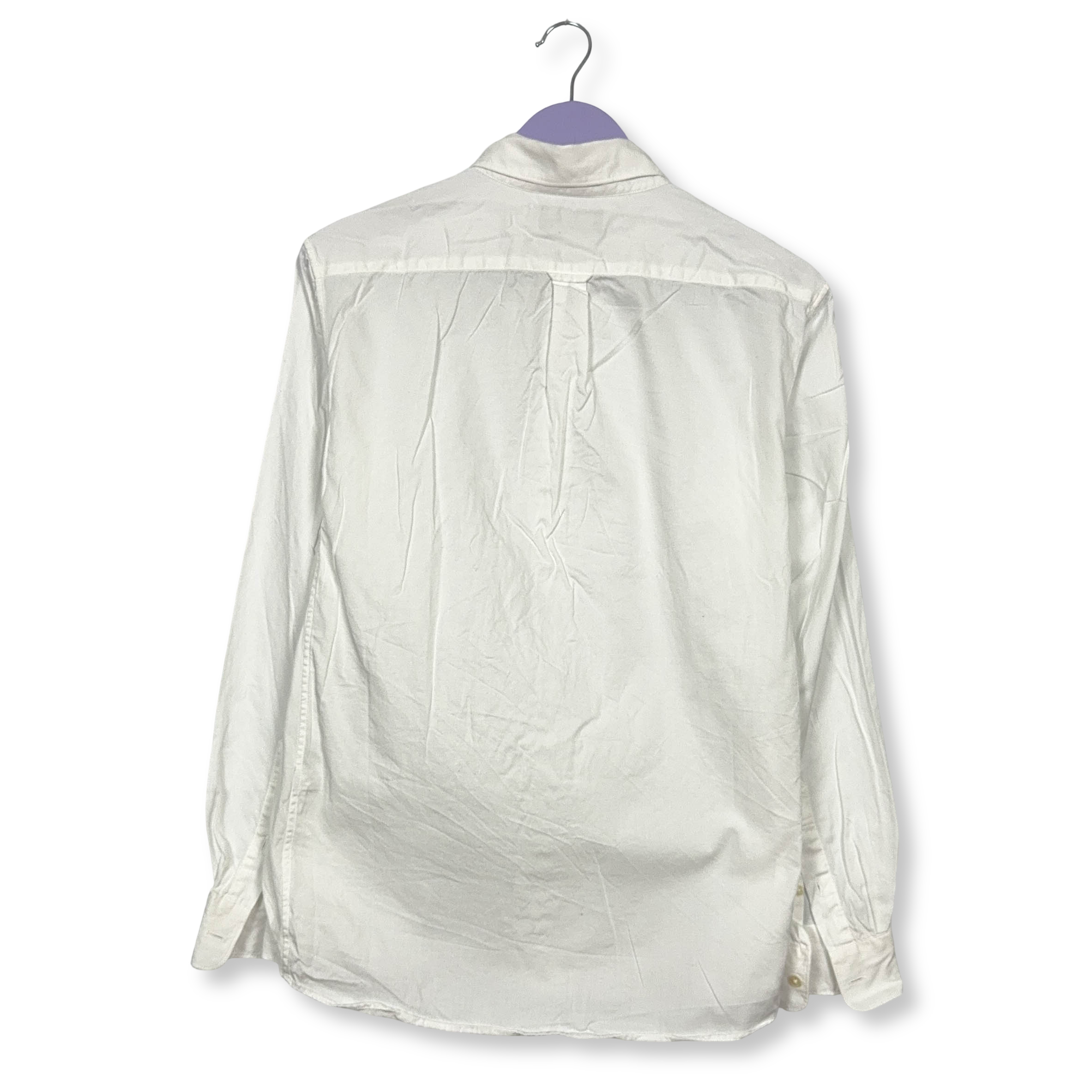 Camicia Fred Perry bianca a tinta unita - Taglia M/L uomo