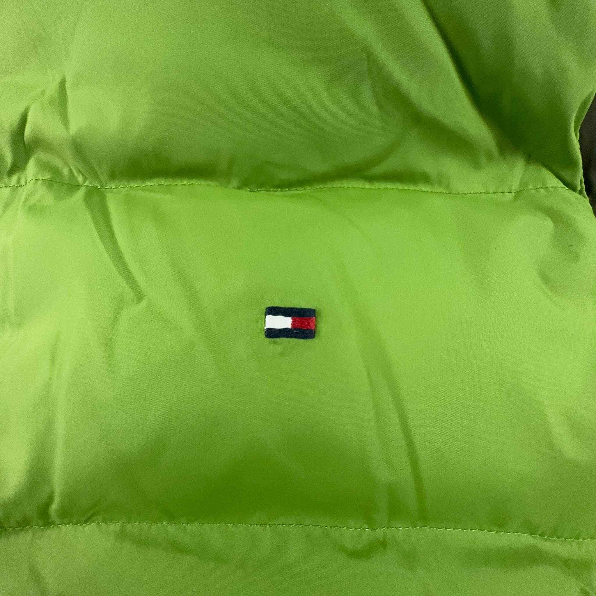 Piumino smanicato Tommy Hilfiger Double Face verde chiaro e scuro - Taglia M uomo