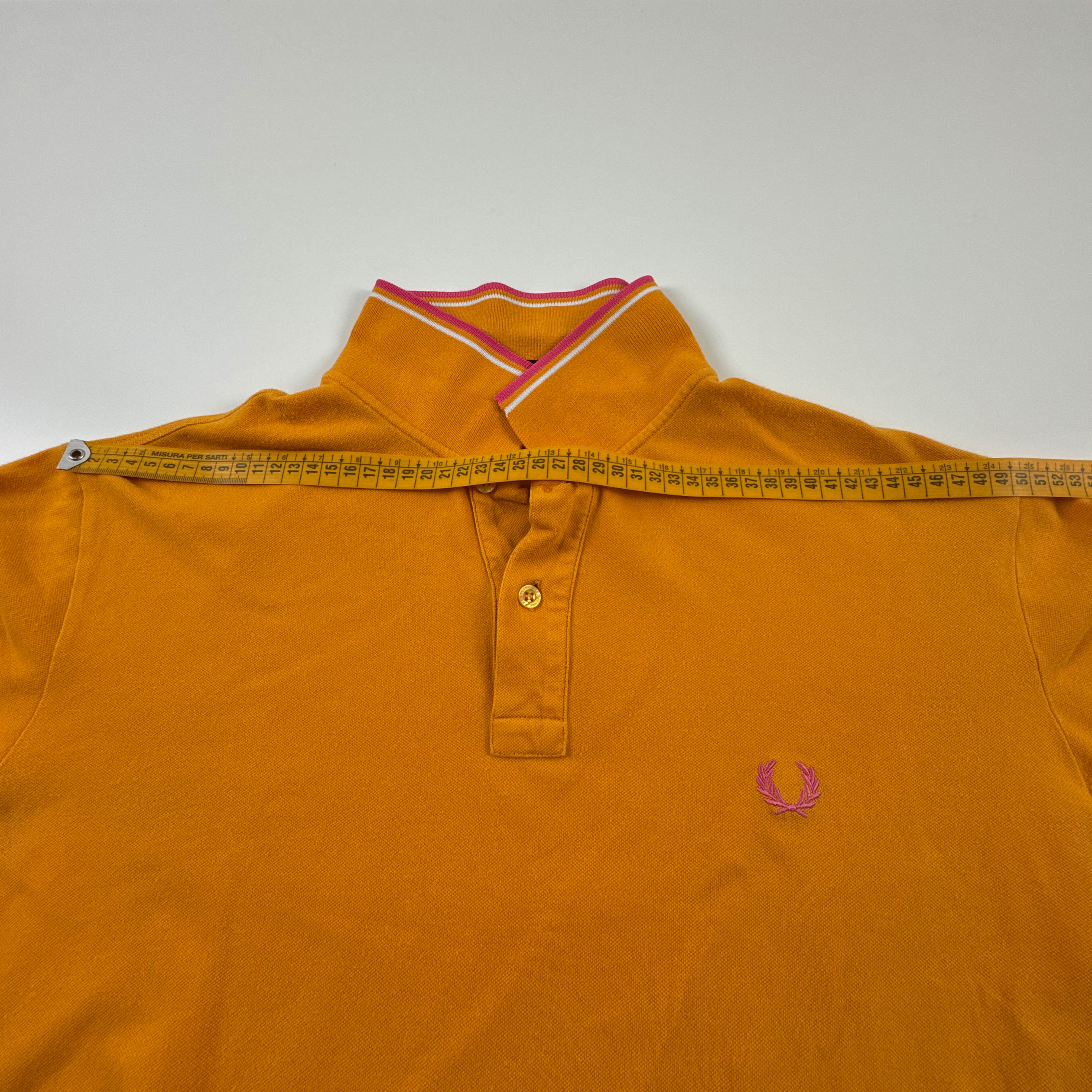 Polo Fred Perry giallo ocra tinta unita manica corta - Taglia L uomo