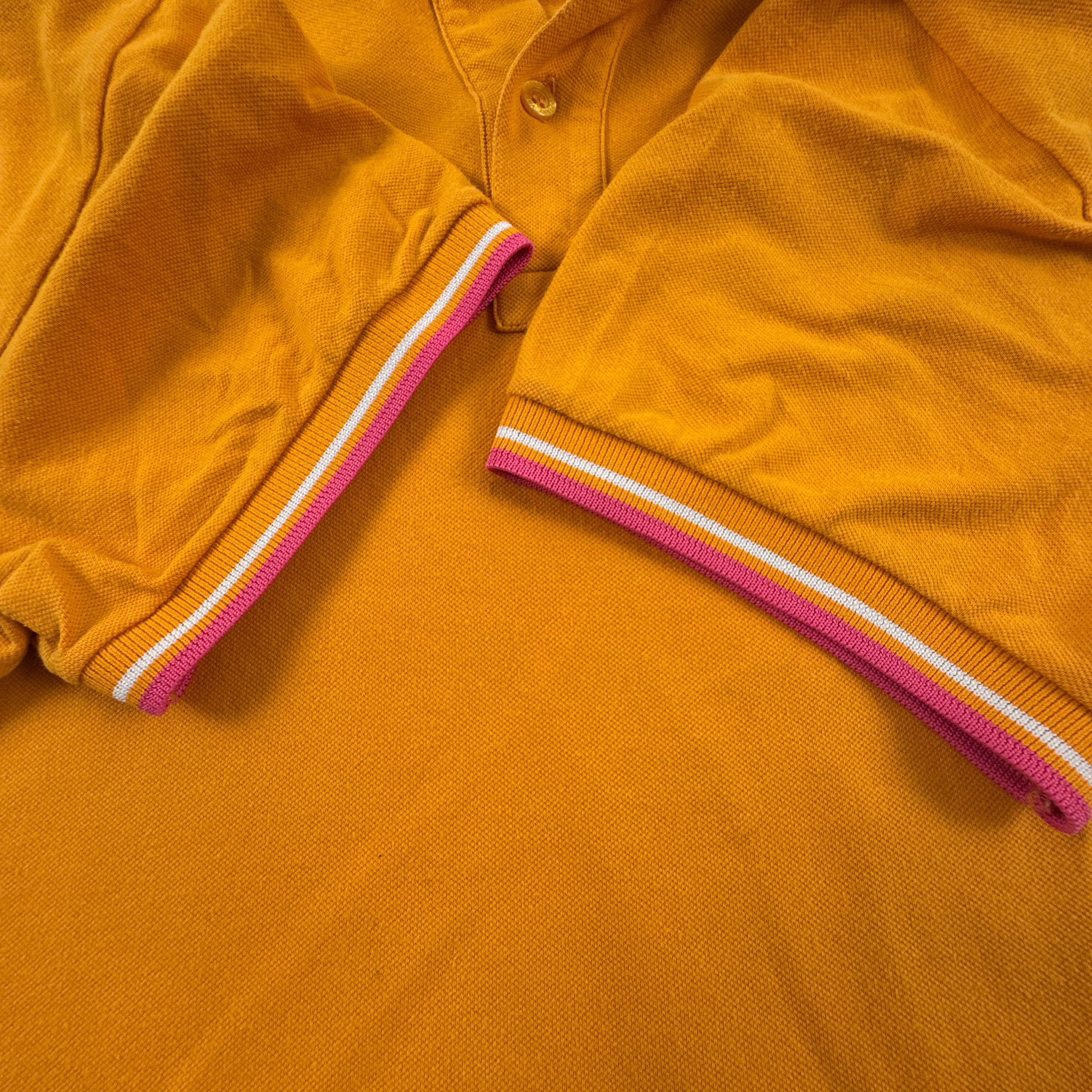 Polo Fred Perry giallo ocra tinta unita manica corta - Taglia L uomo