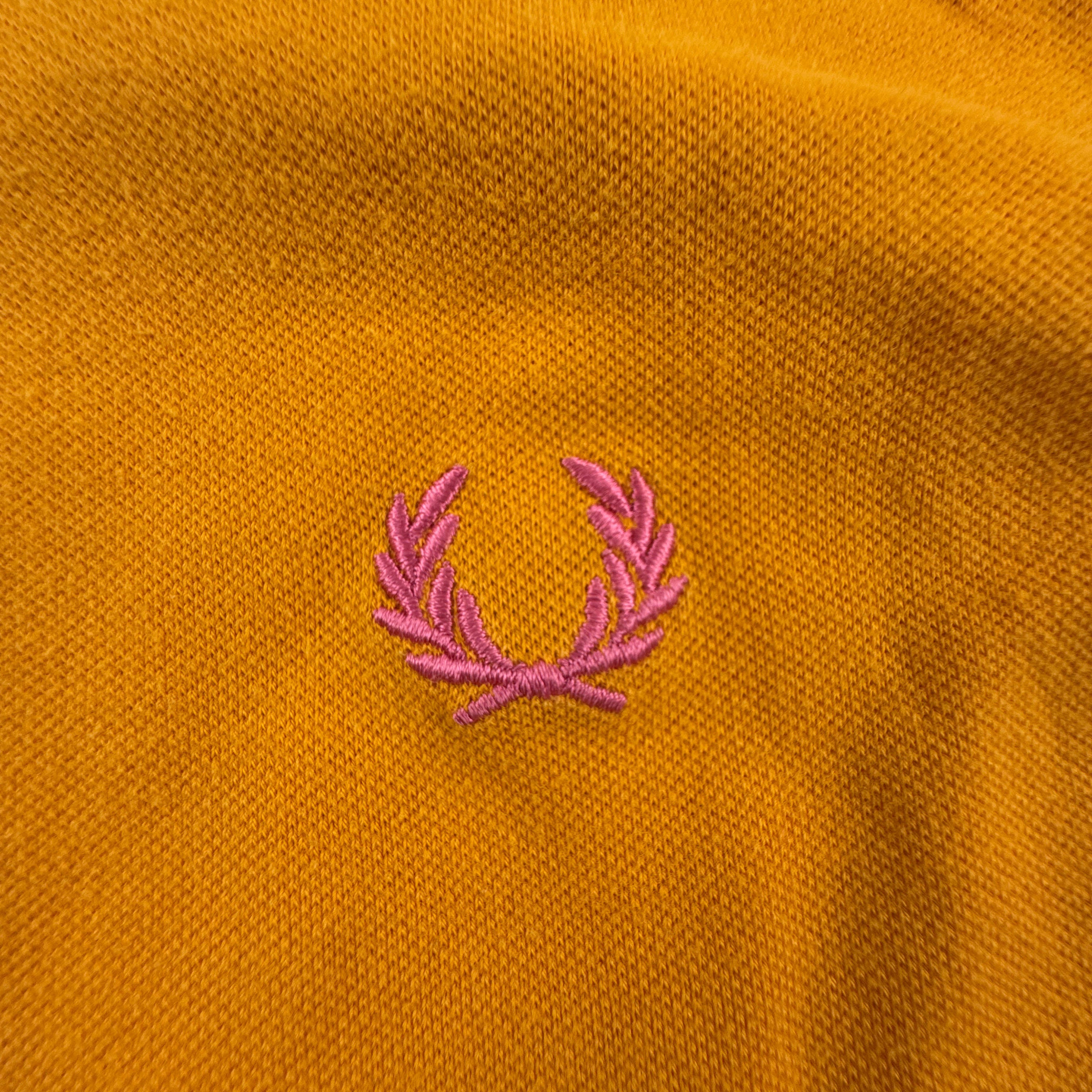 Polo Fred Perry giallo ocra tinta unita manica corta - Taglia L uomo