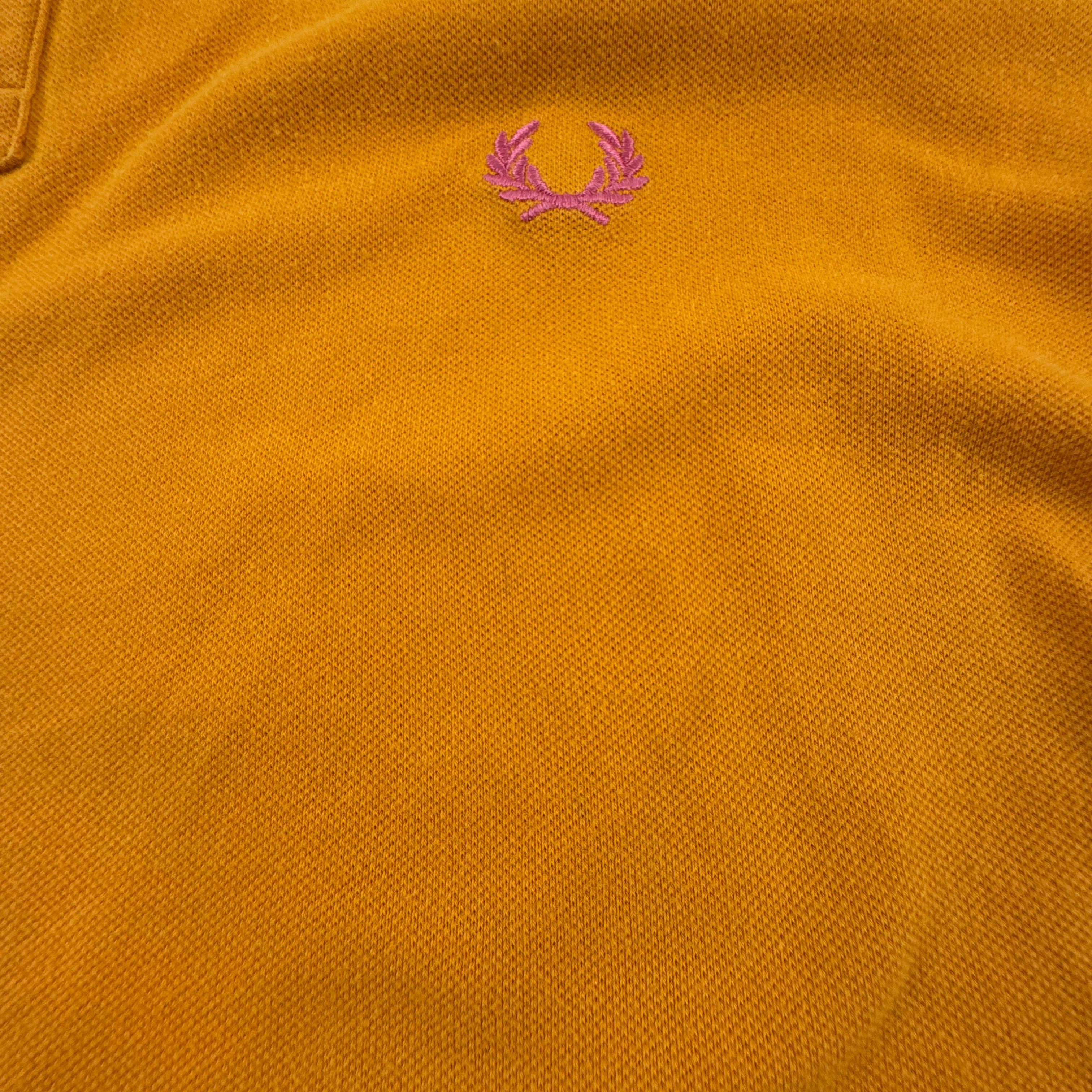 Polo Fred Perry giallo ocra tinta unita manica corta - Taglia L uomo