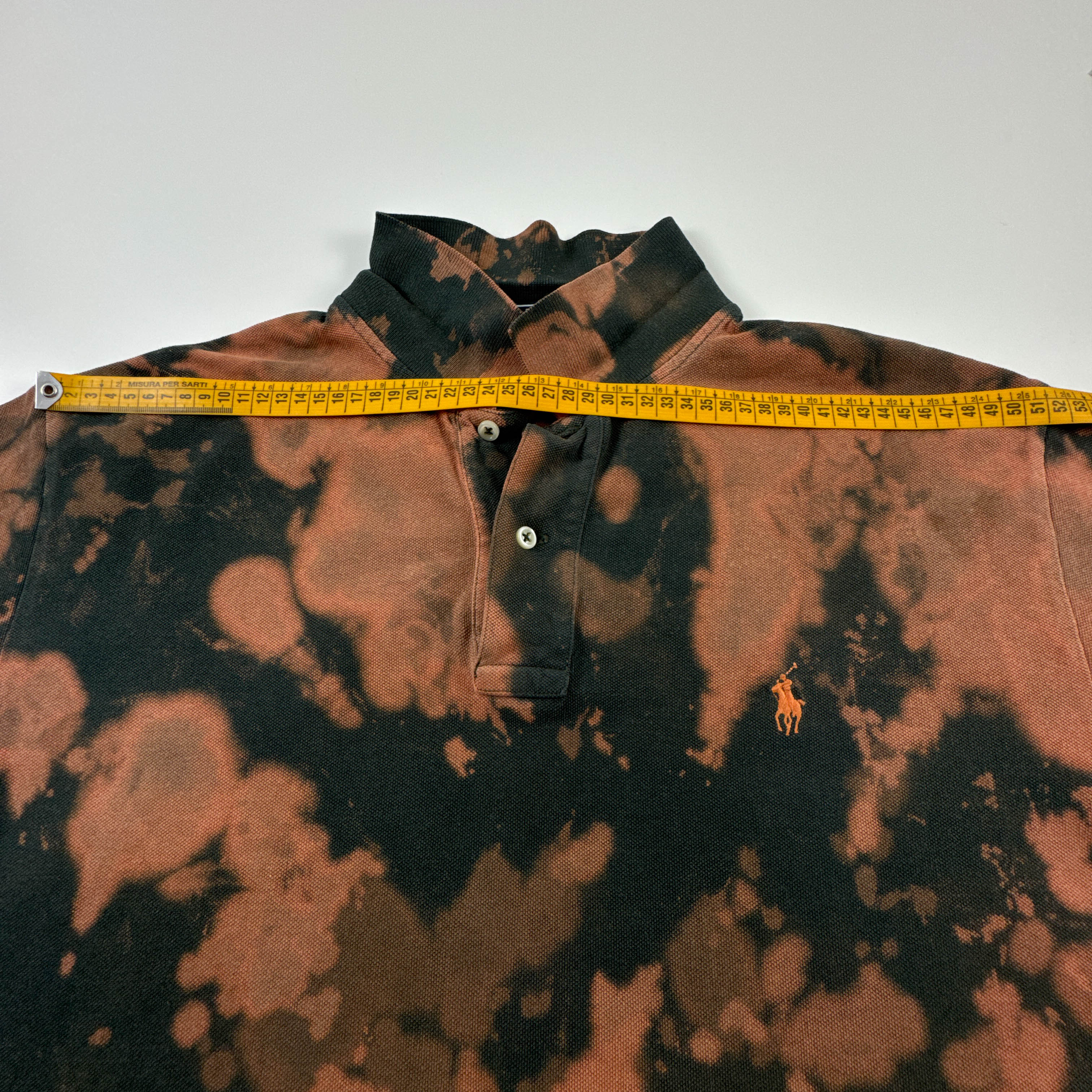 Polo Ralph Lauren Tie Dye verde e arancione - Taglia XL uomo