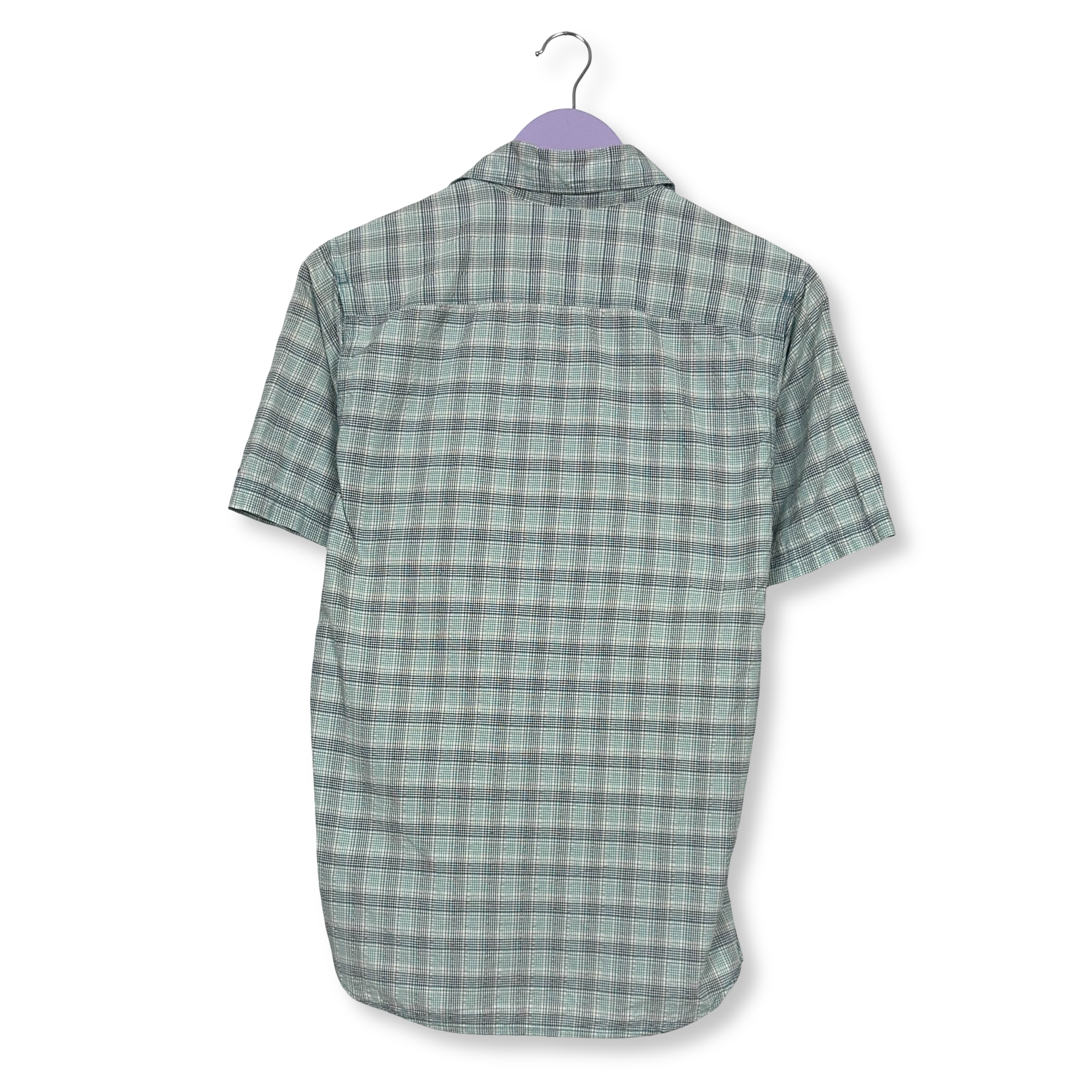 Camicia Columbia Titanium a quadri azzurra e bianca - Taglia S/M uomo