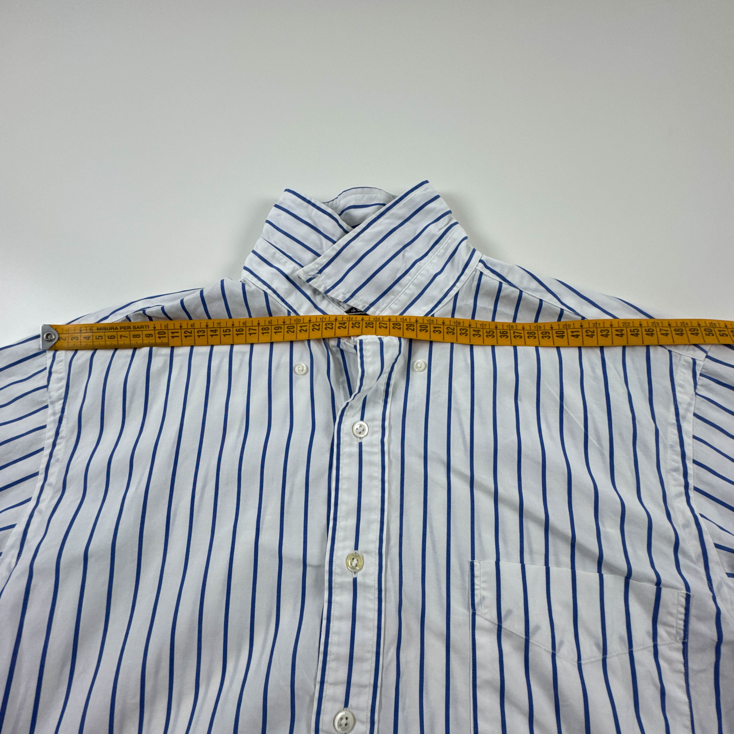 Camicia Ralph Lauren blu e bianca a righe - Taglia 17 uomo