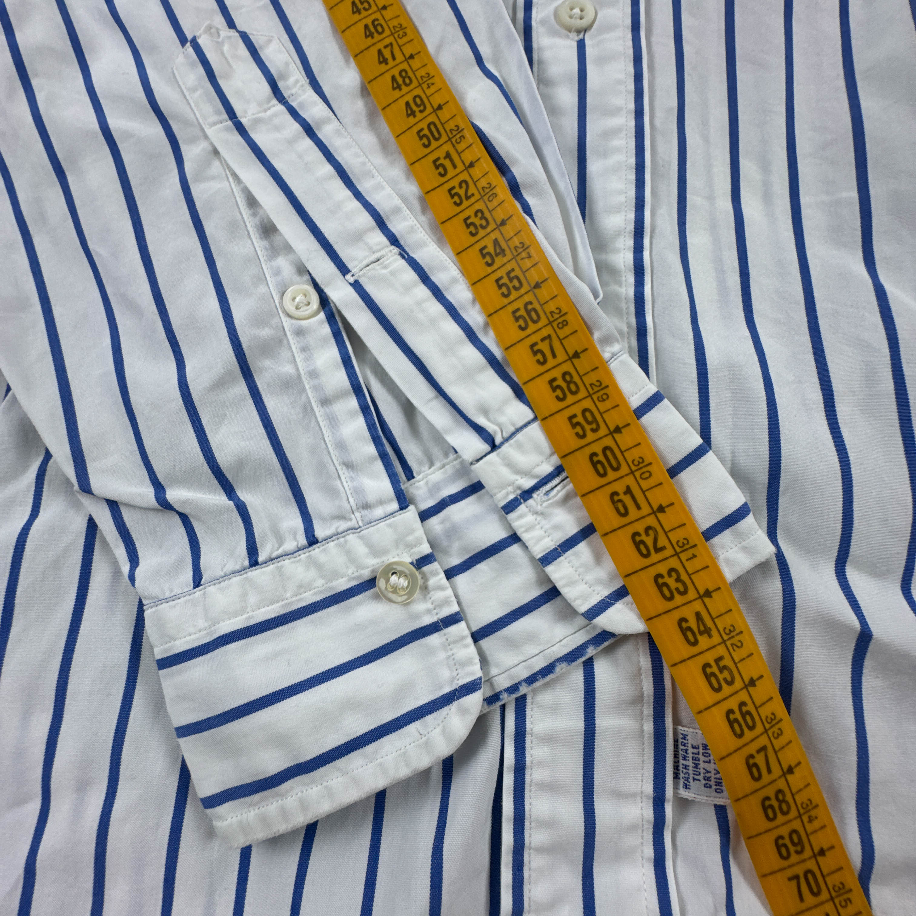 Camicia Ralph Lauren blu e bianca a righe - Taglia 17 uomo