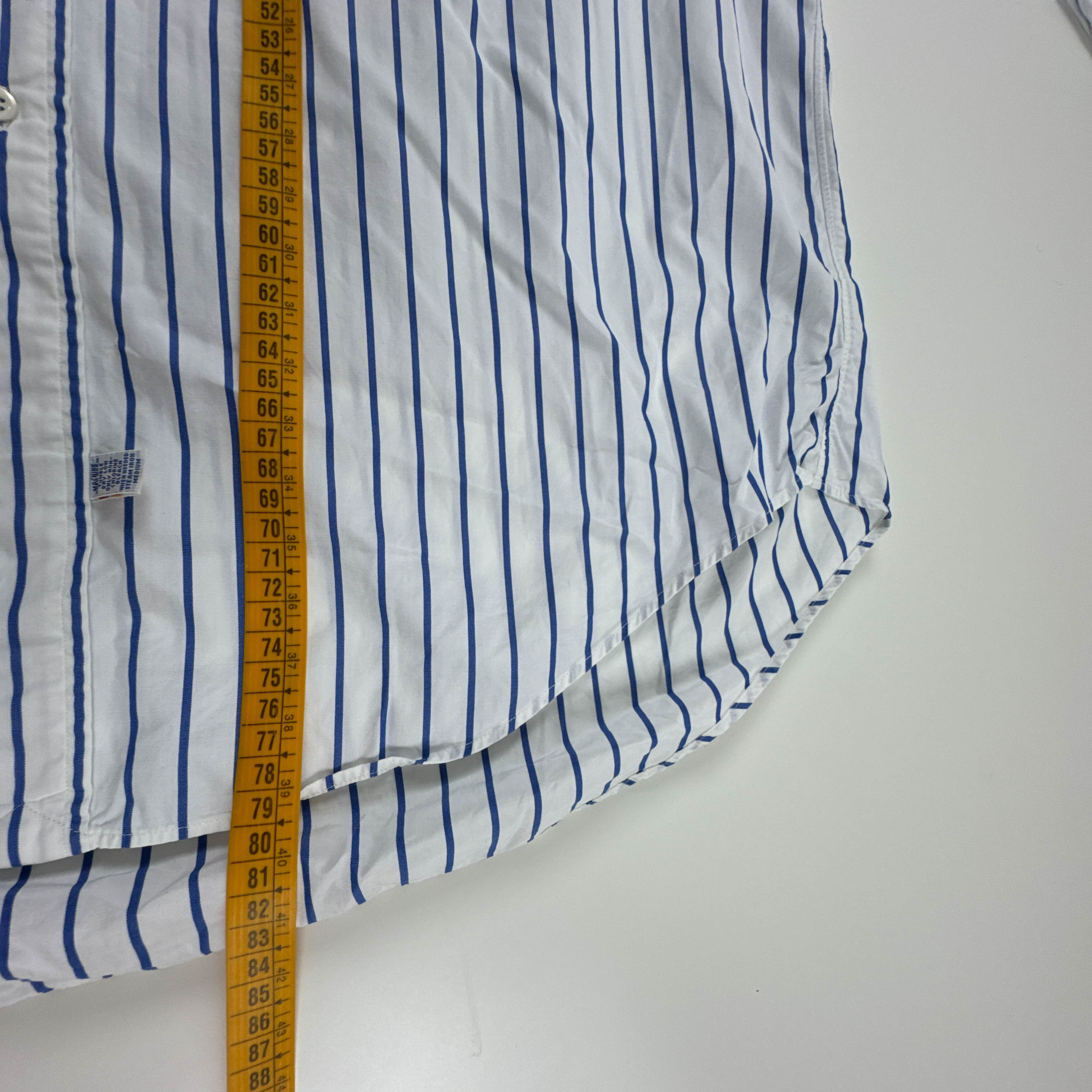 Camicia Ralph Lauren blu e bianca a righe - Taglia 17 uomo